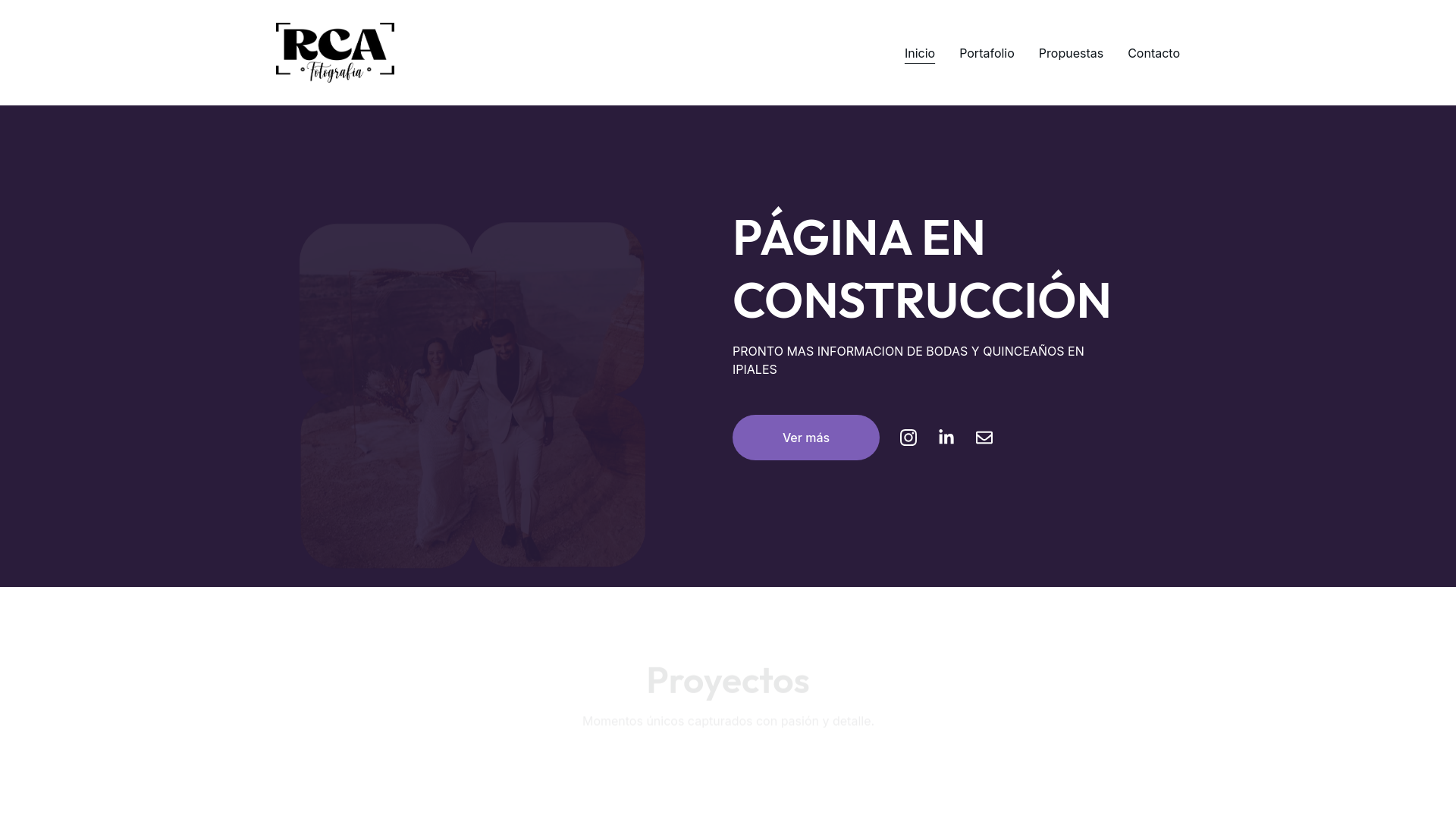 website screenshot of https://rcafoto.com/