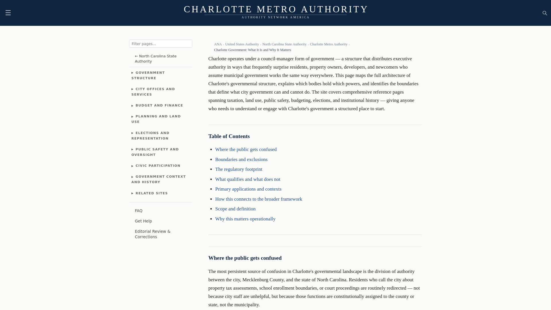 website screenshot of https://charlottemetroauthority.com/