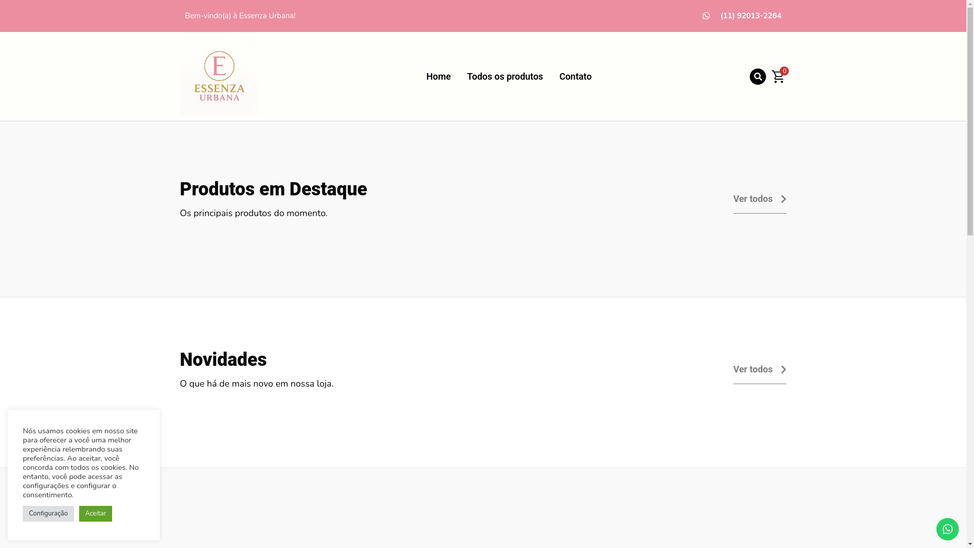 website screenshot of https://essenzaurbana.com.br/