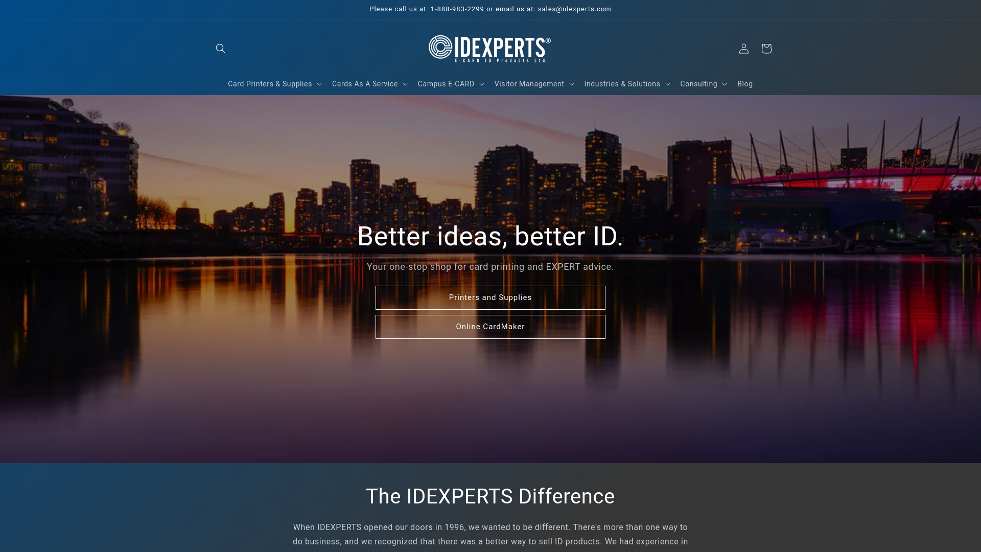 website screenshot of https://idexperts.xyz