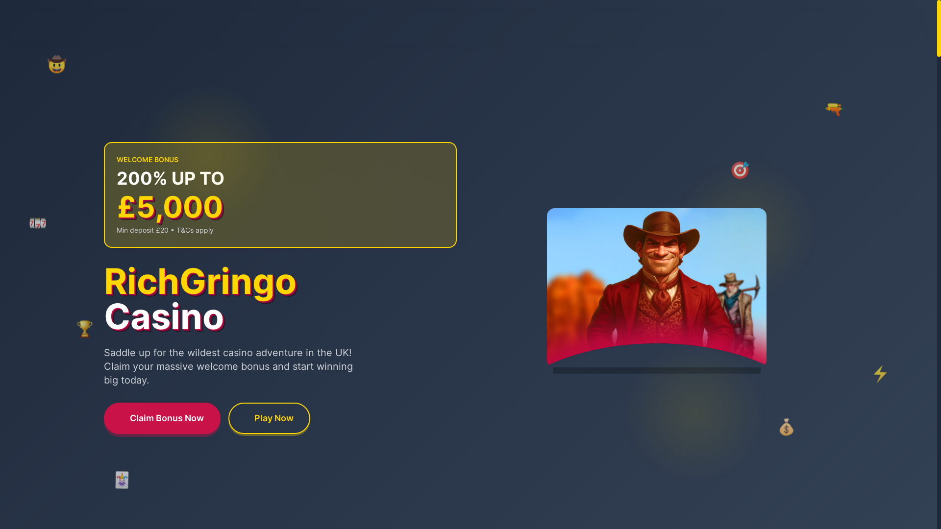 website screenshot of https://richgringo.co.uk/