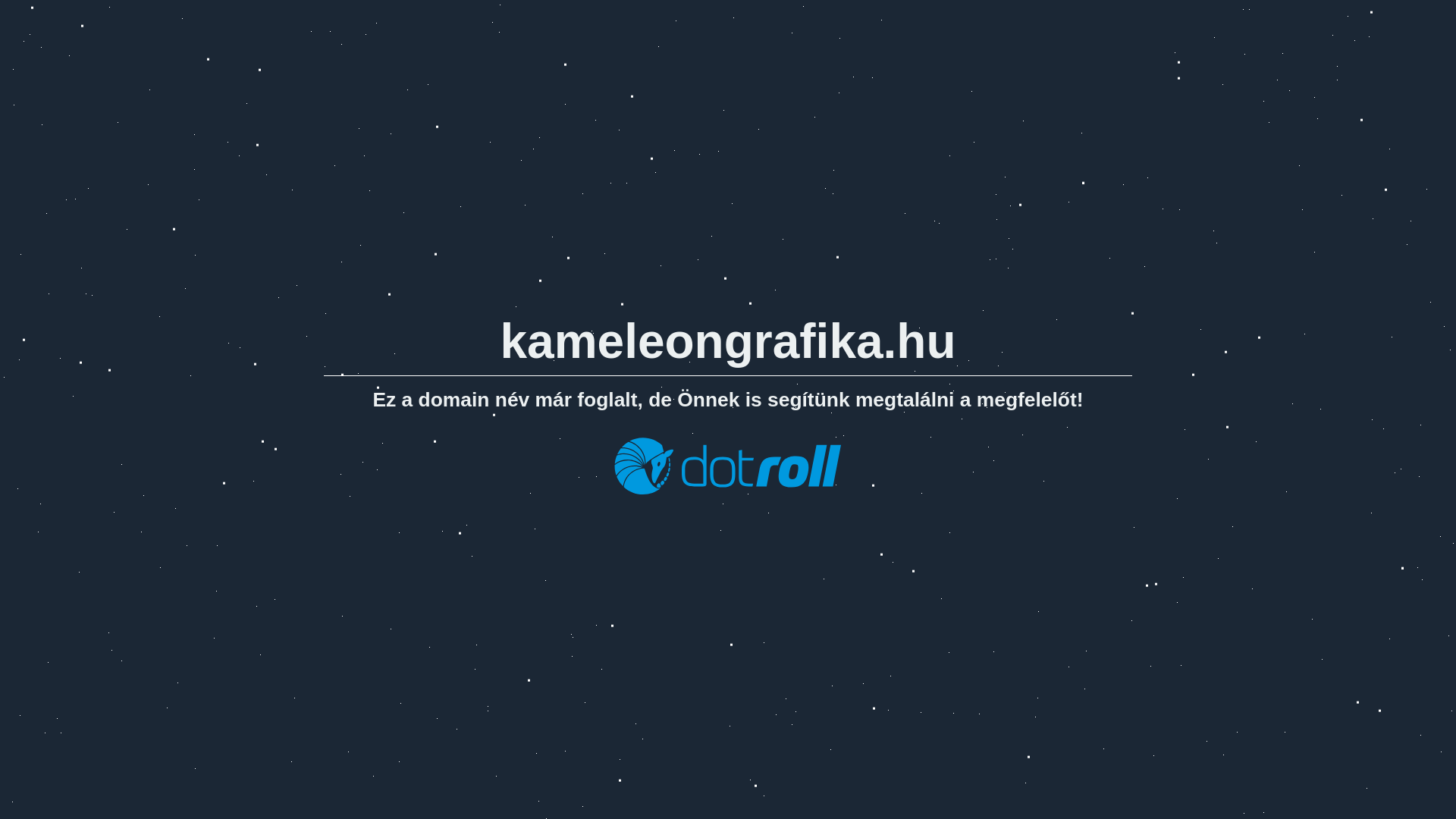 website screenshot of https://kameleongrafika.hu/