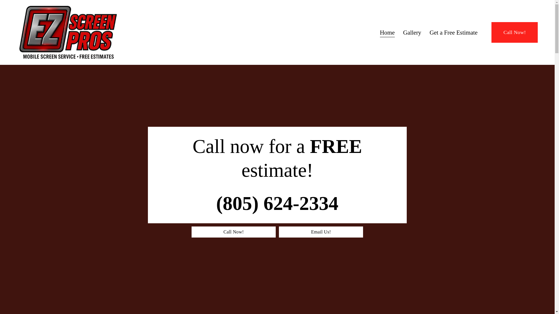 website screenshot of https://ezscreenpros.com/