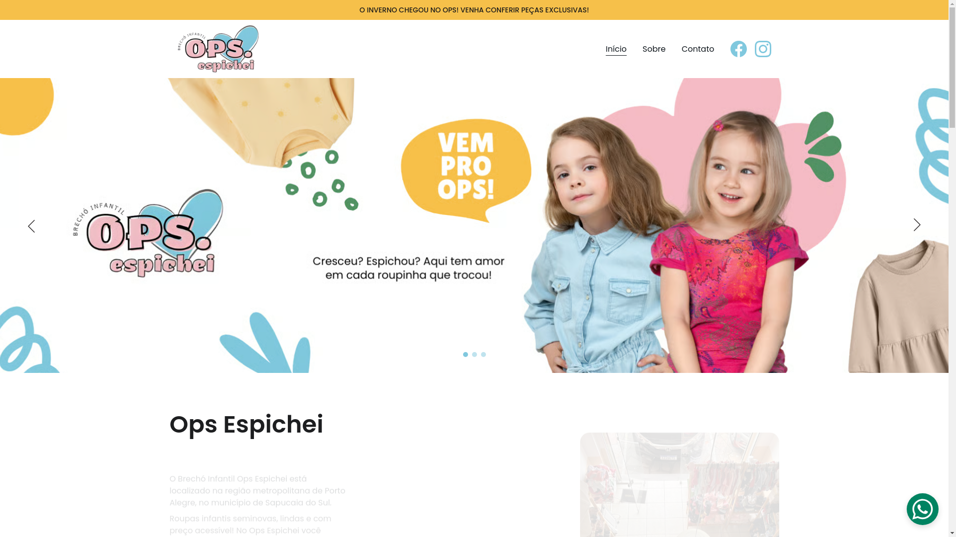 website screenshot of https://opsespichei.com.br/