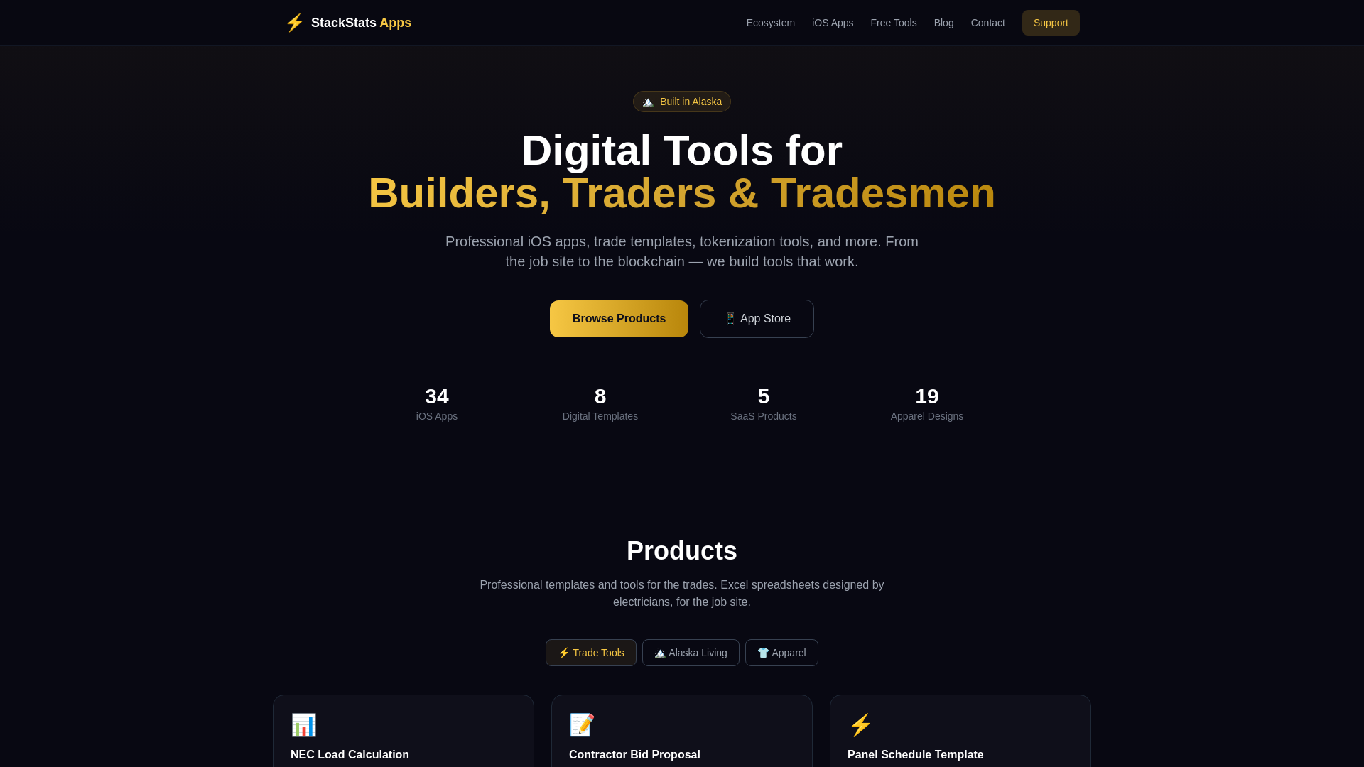 website screenshot of https://stackstatsmint.pages.dev/