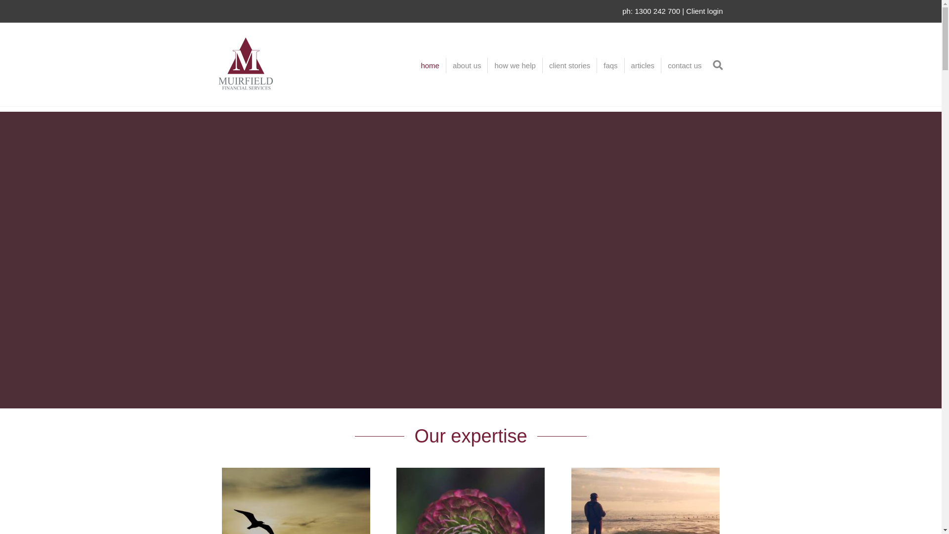 website screenshot of https://muirfieldfinancialservices.com.au/