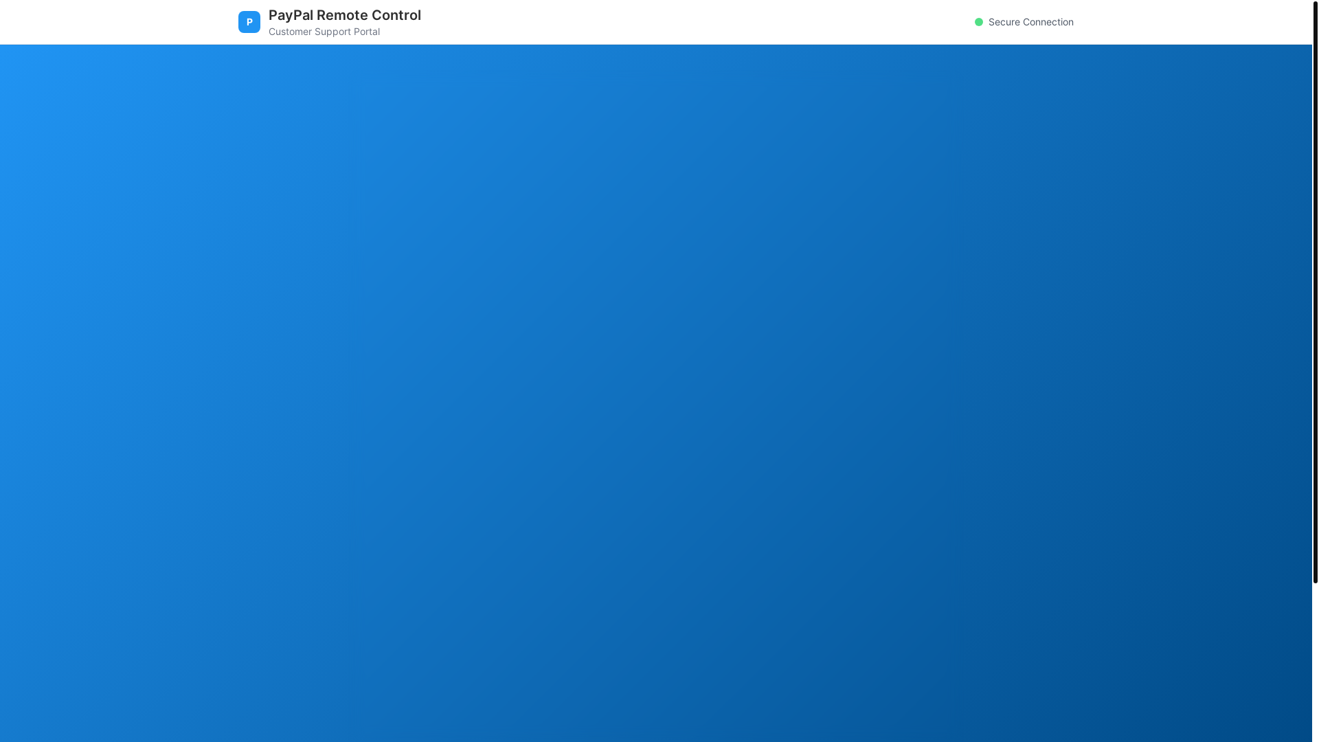 website screenshot of https://paypalremote.com/