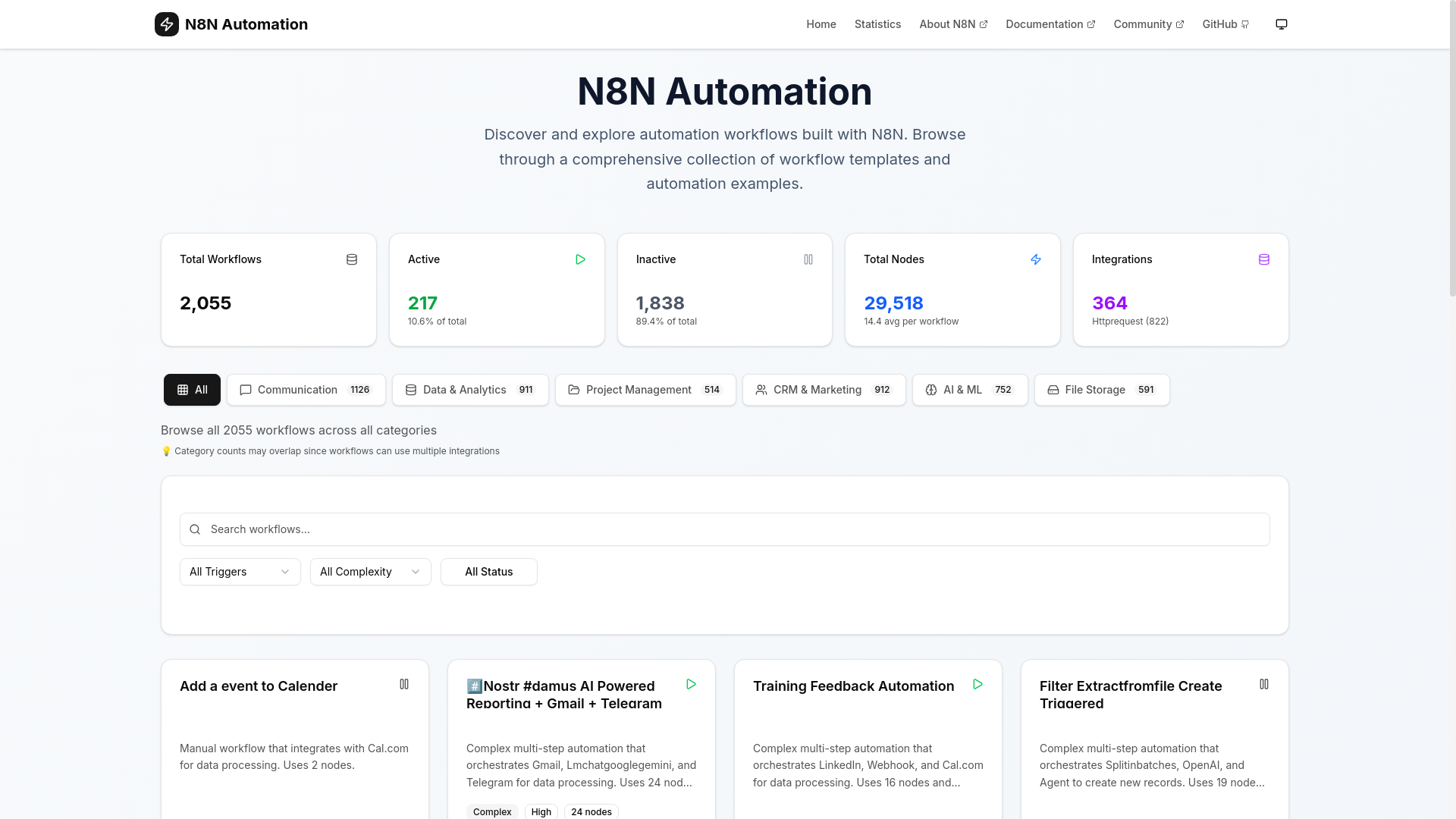website screenshot of https://n8nautomation.io/