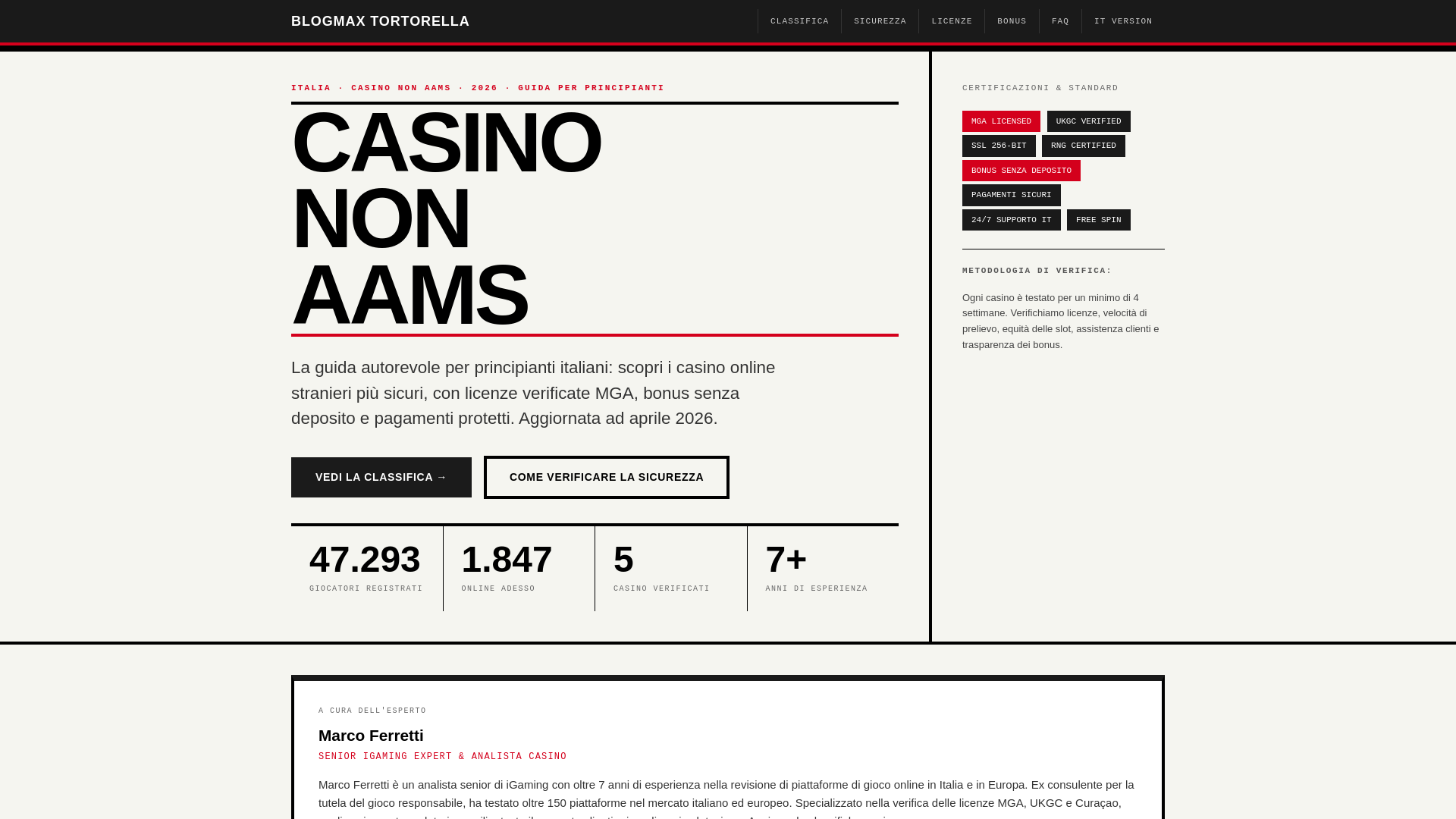 website screenshot of https://blogmaxtortorella-com.pages.dev/