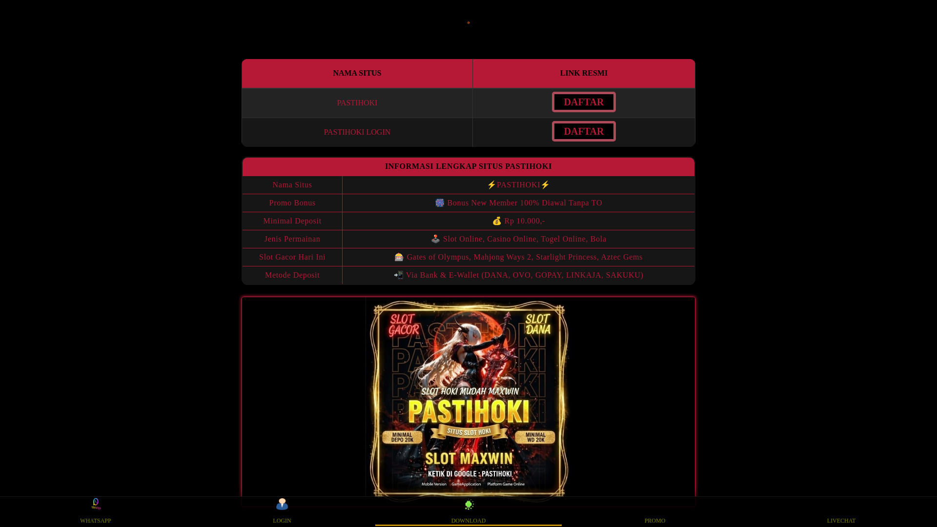 website screenshot of https://sa-janji-minggudepan.pages.dev/