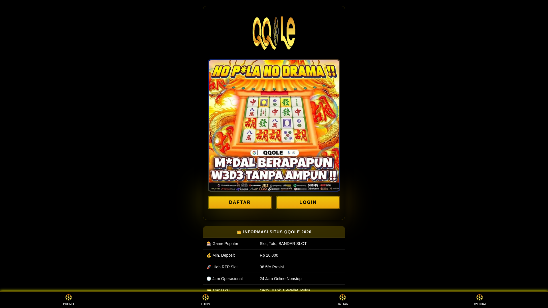 website screenshot of https://raja-slot88-qqole.pages.dev/