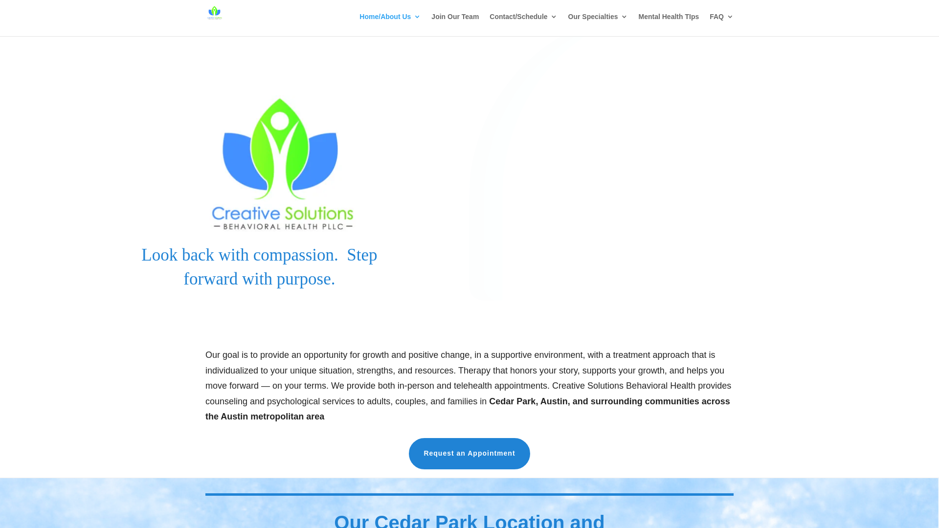 website screenshot of https://www.creativesolutionsonline.org/