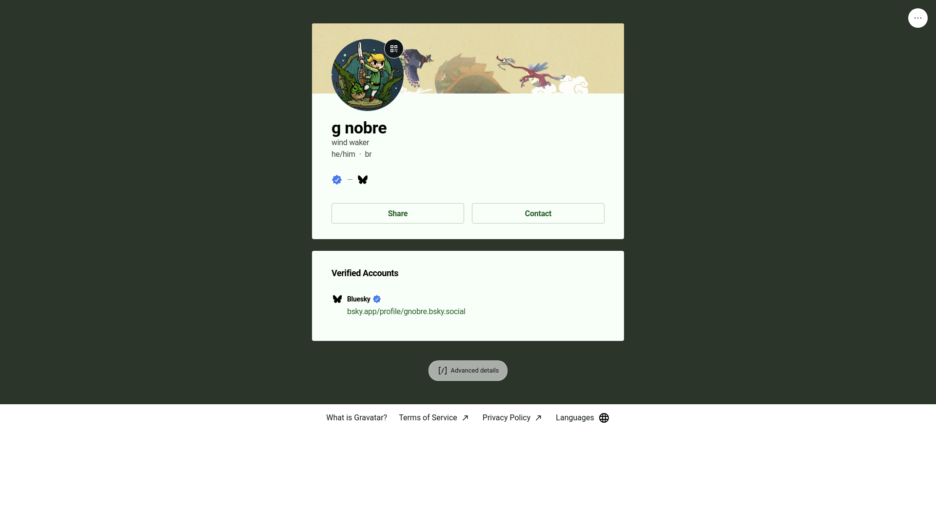 website screenshot of https://gnobre.info/