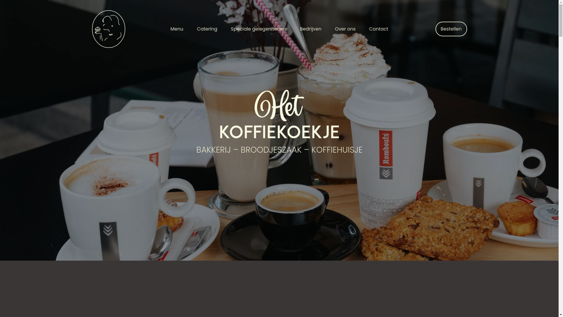 website screenshot of https://hetkoffiekoekje.be/