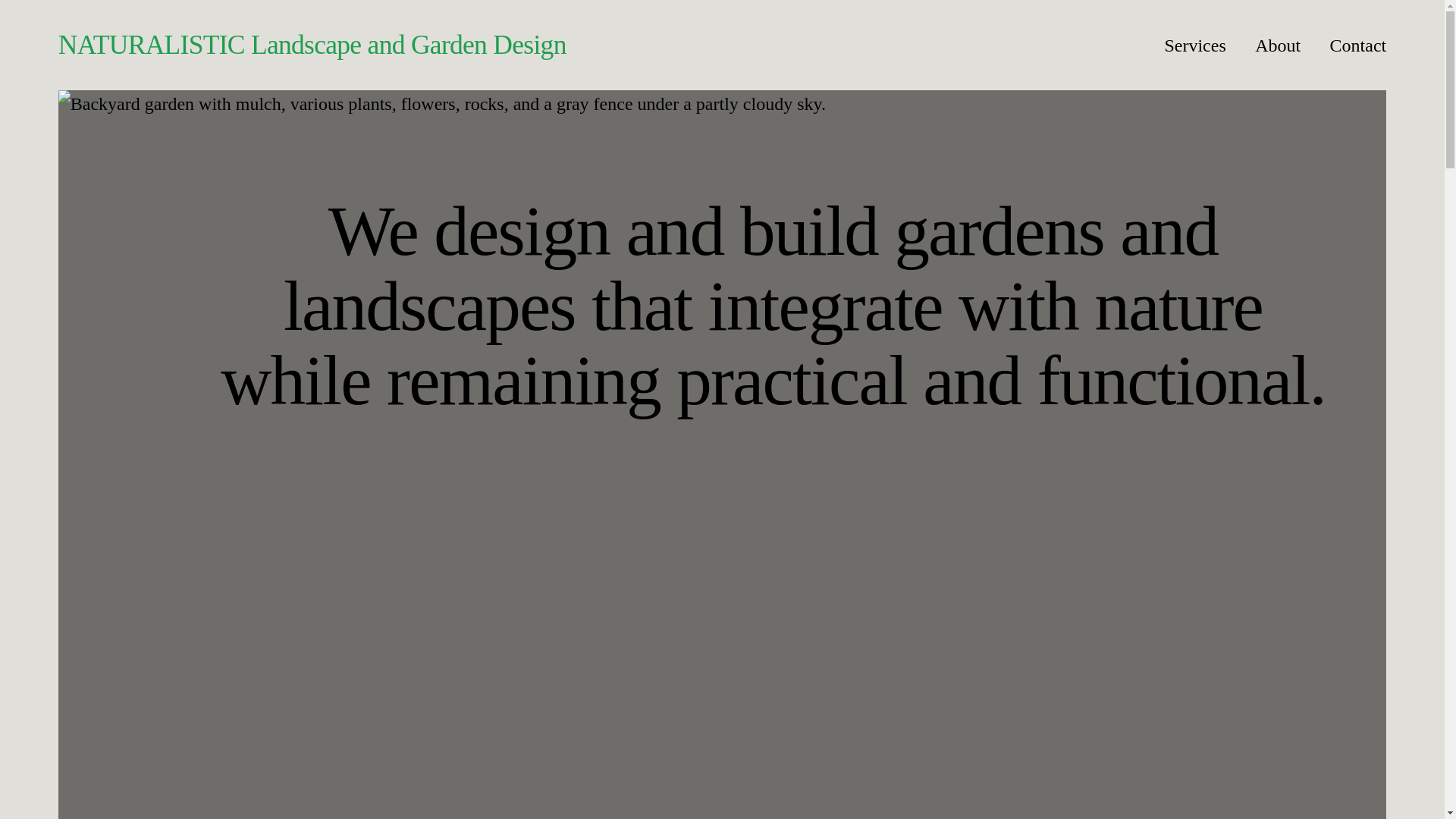website screenshot of https://naturalistic.com.au/