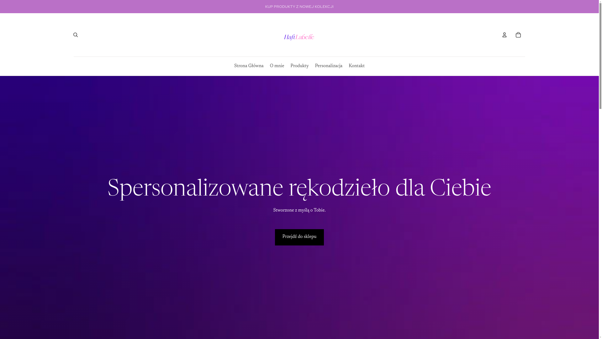 website screenshot of https://haftlabelle.pl/