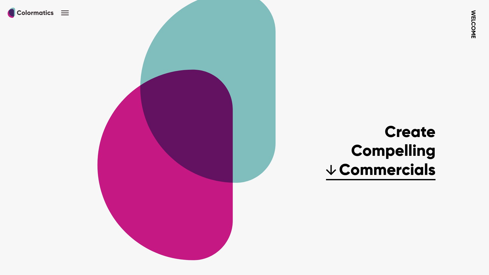 website screenshot of https://mycolormatics.com/