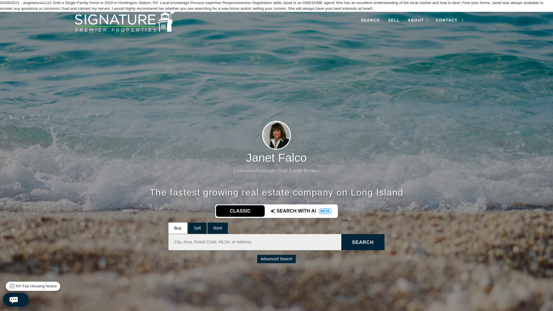 website screenshot of https://findjanetfalco.com/