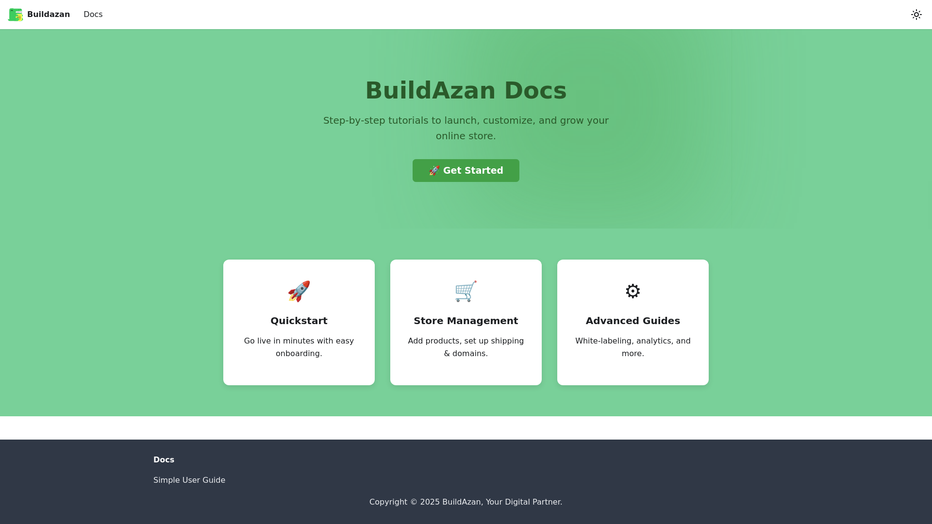 website screenshot of https://buildazan-docs.pages.dev/