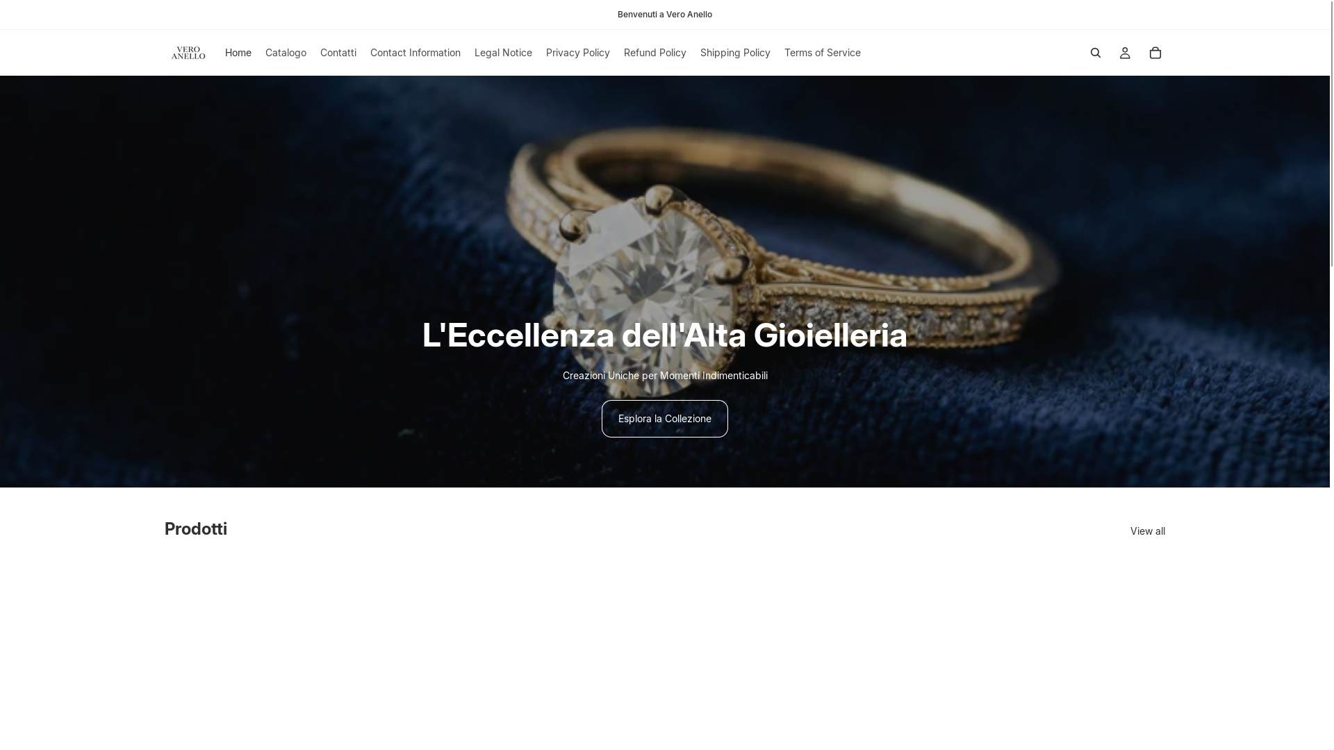 website screenshot of https://veroanello.store/