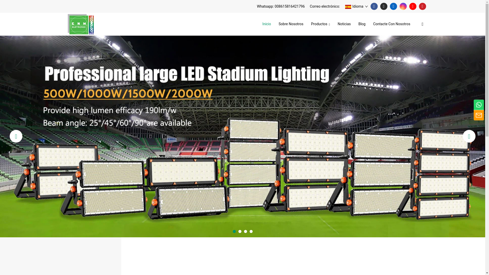 website screenshot of https://enmeletronicgroup.com/