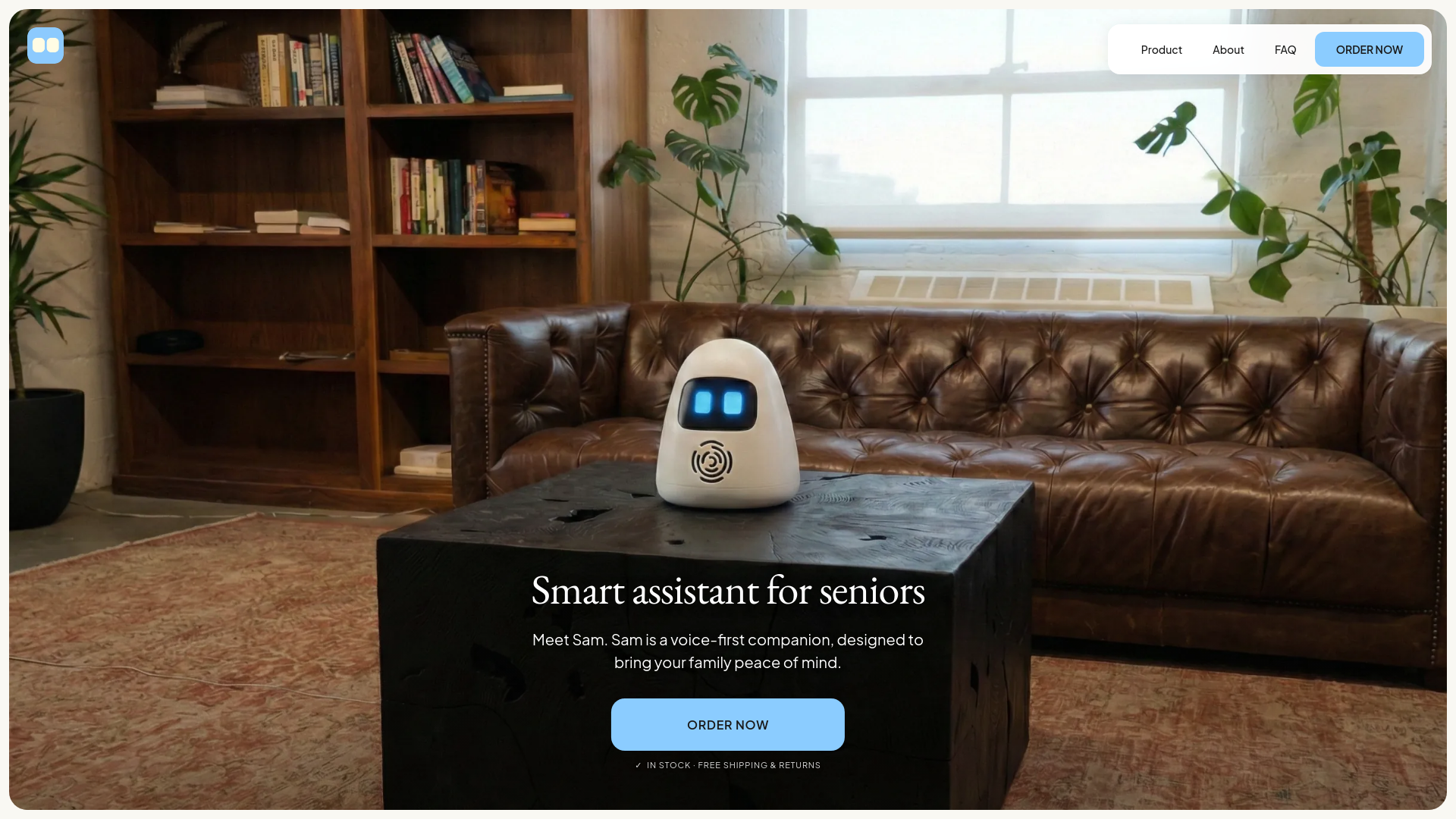 website screenshot of https://shop.withsam.com/