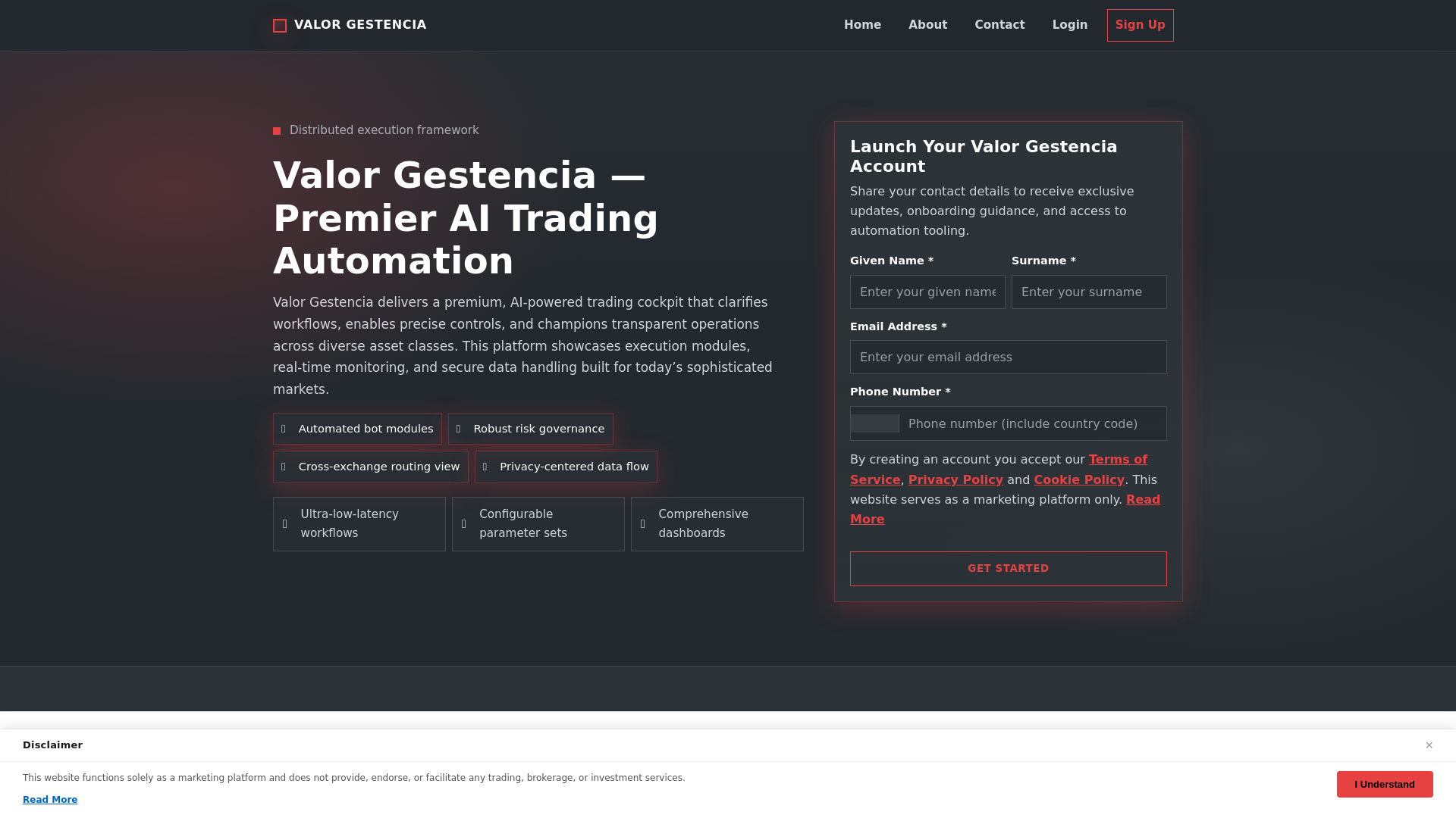 website screenshot of https://valor-gestencia-digital.pages.dev/