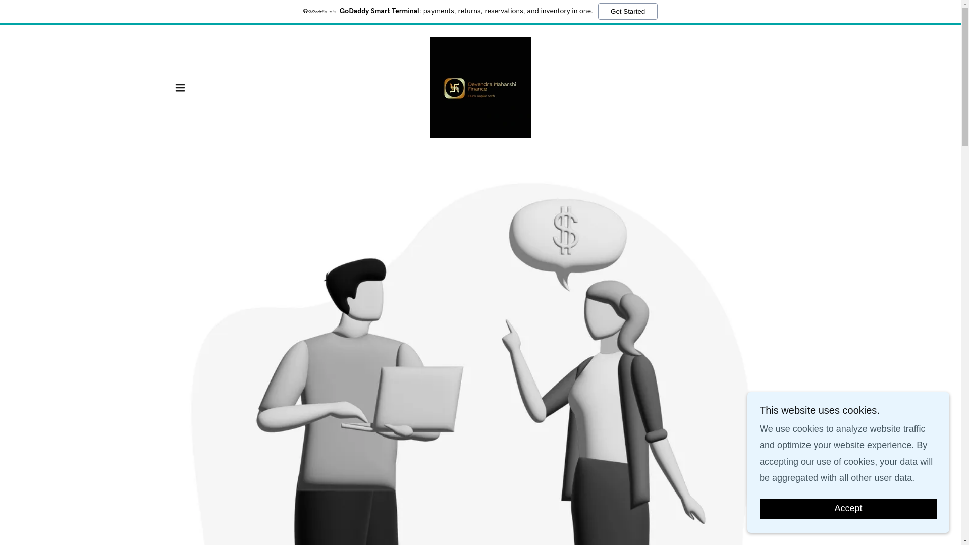 website screenshot of https://devendramaharshifinance.shop/