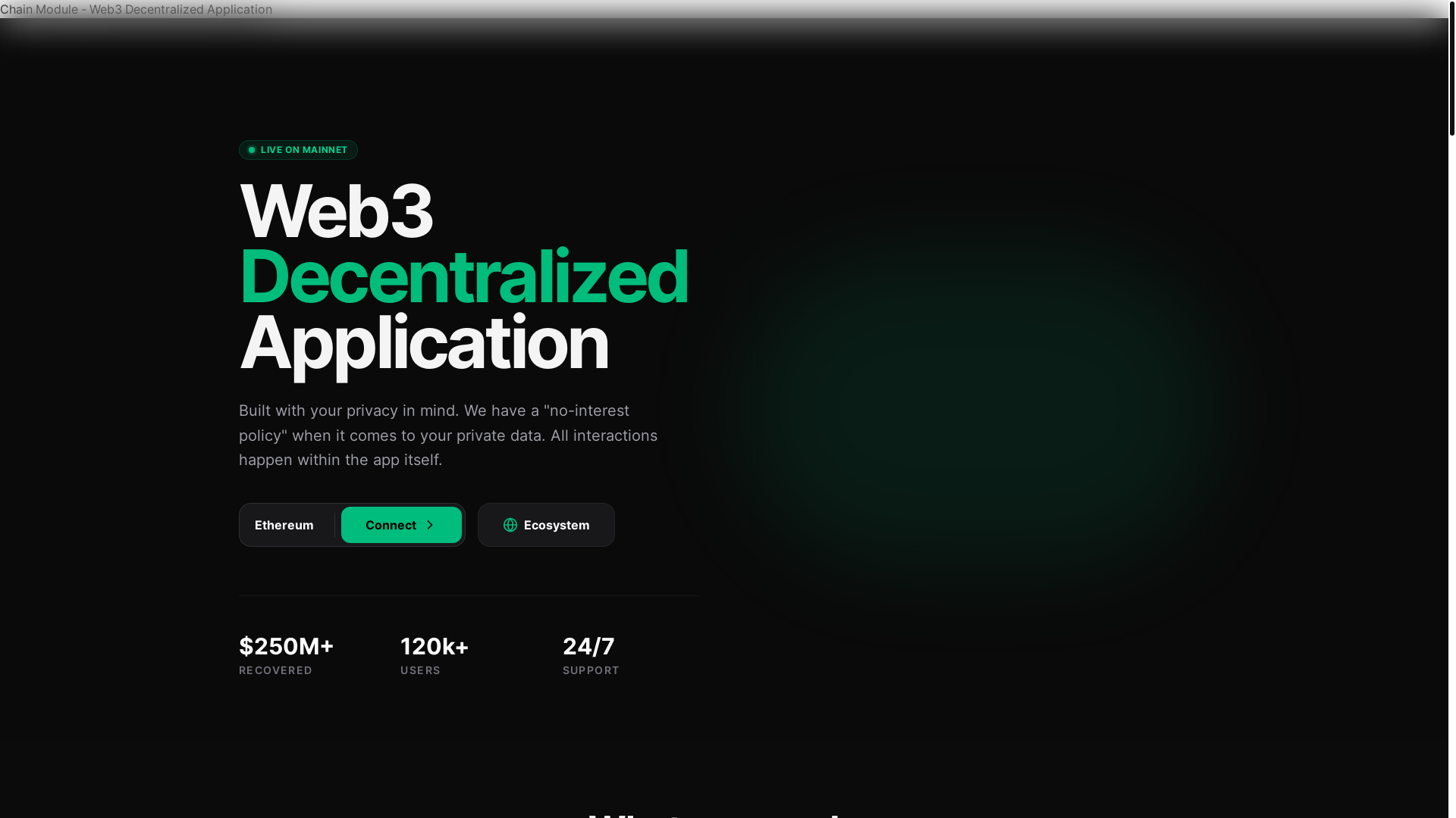 website screenshot of https://chainmodule.pages.dev/