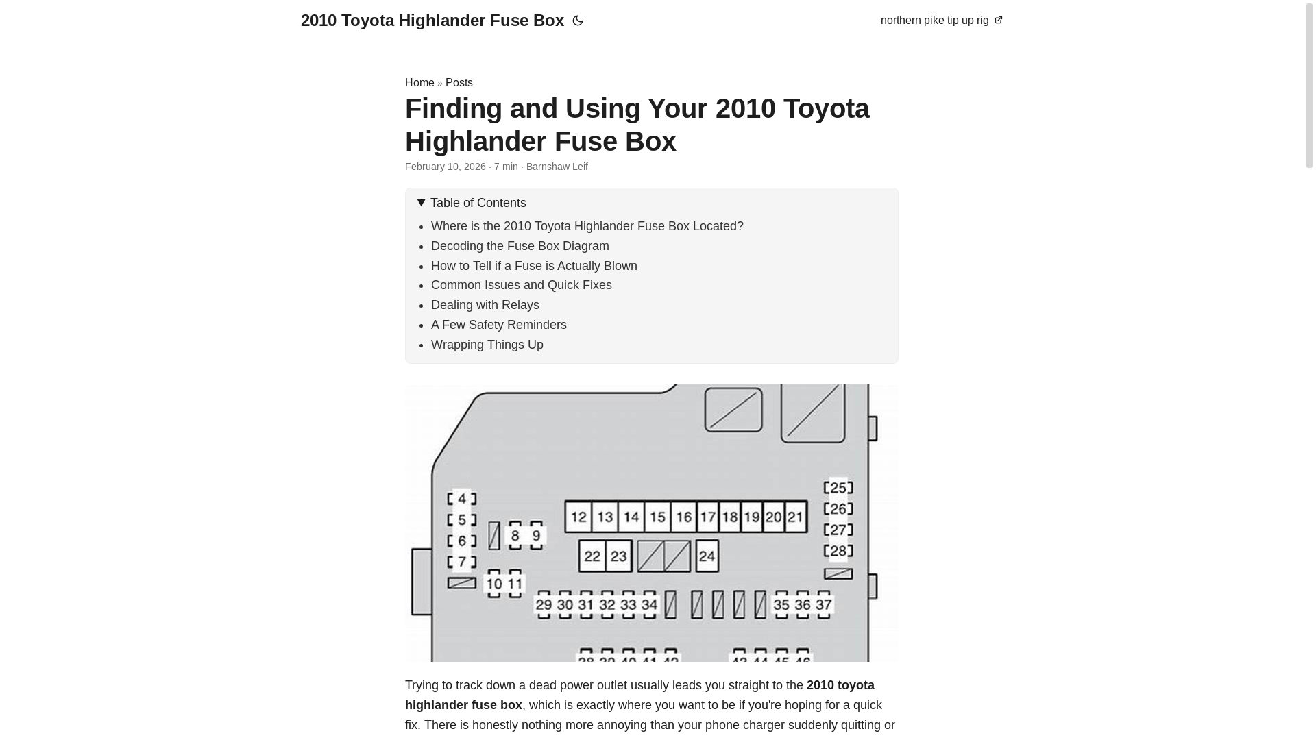 website screenshot of https://2010-toyota-highlander-fuse-box.pages.dev/