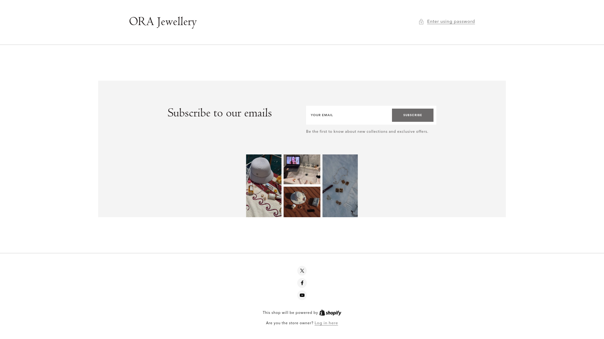 website screenshot of https://orajewellerydesigns.com/