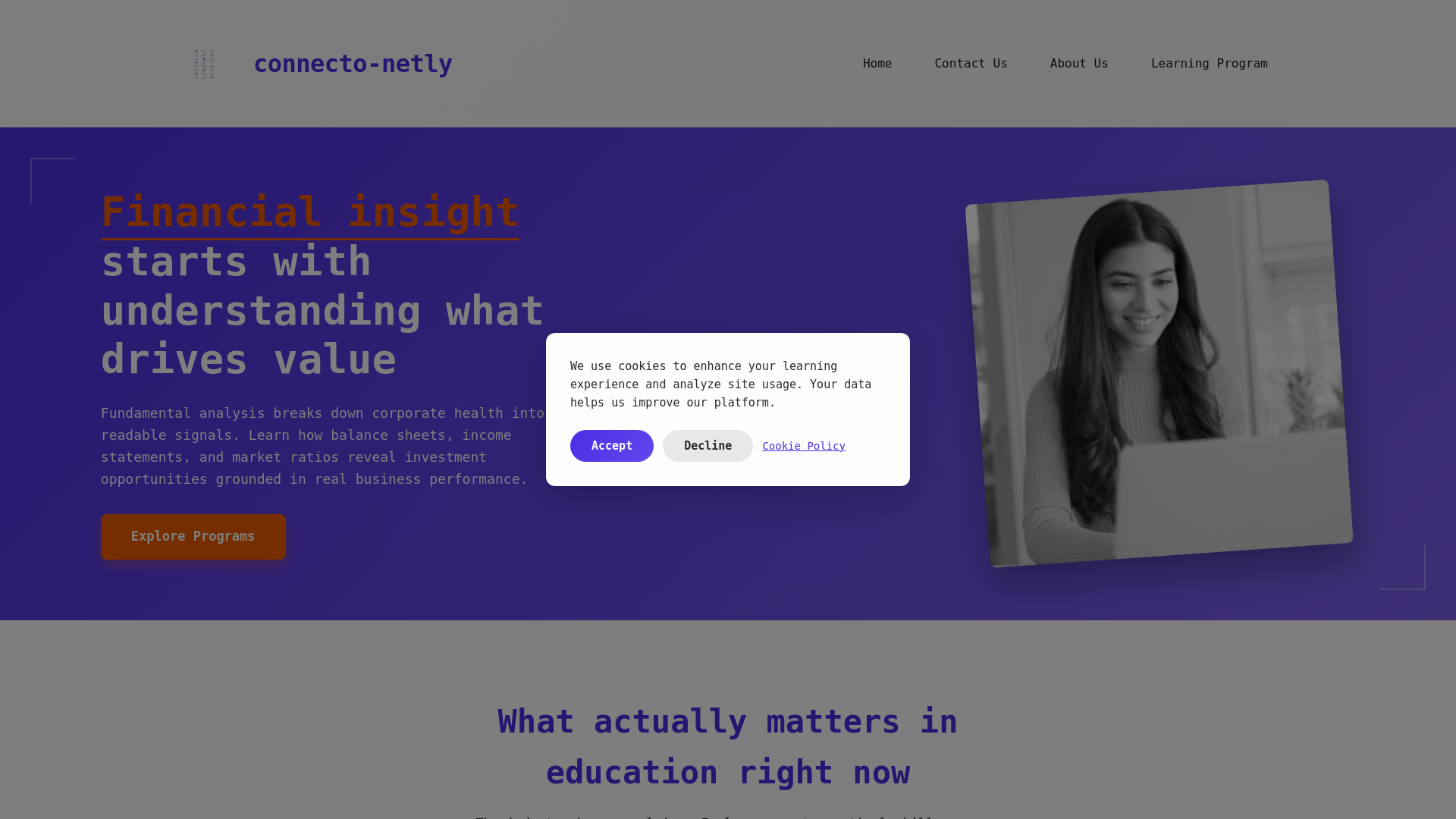 website screenshot of https://connecto-netly.digital/