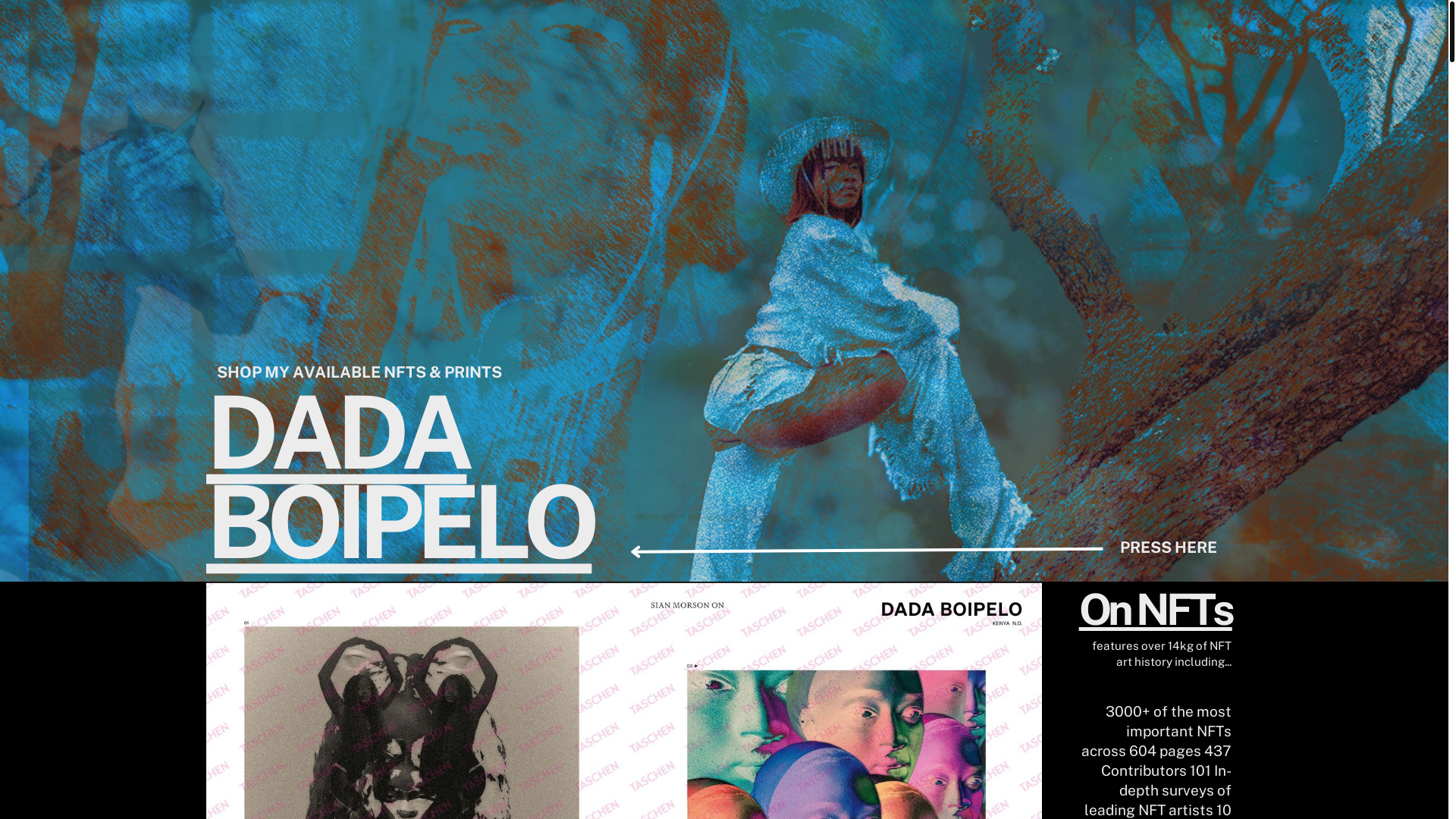website screenshot of https://dadaboipelo.xyz/
