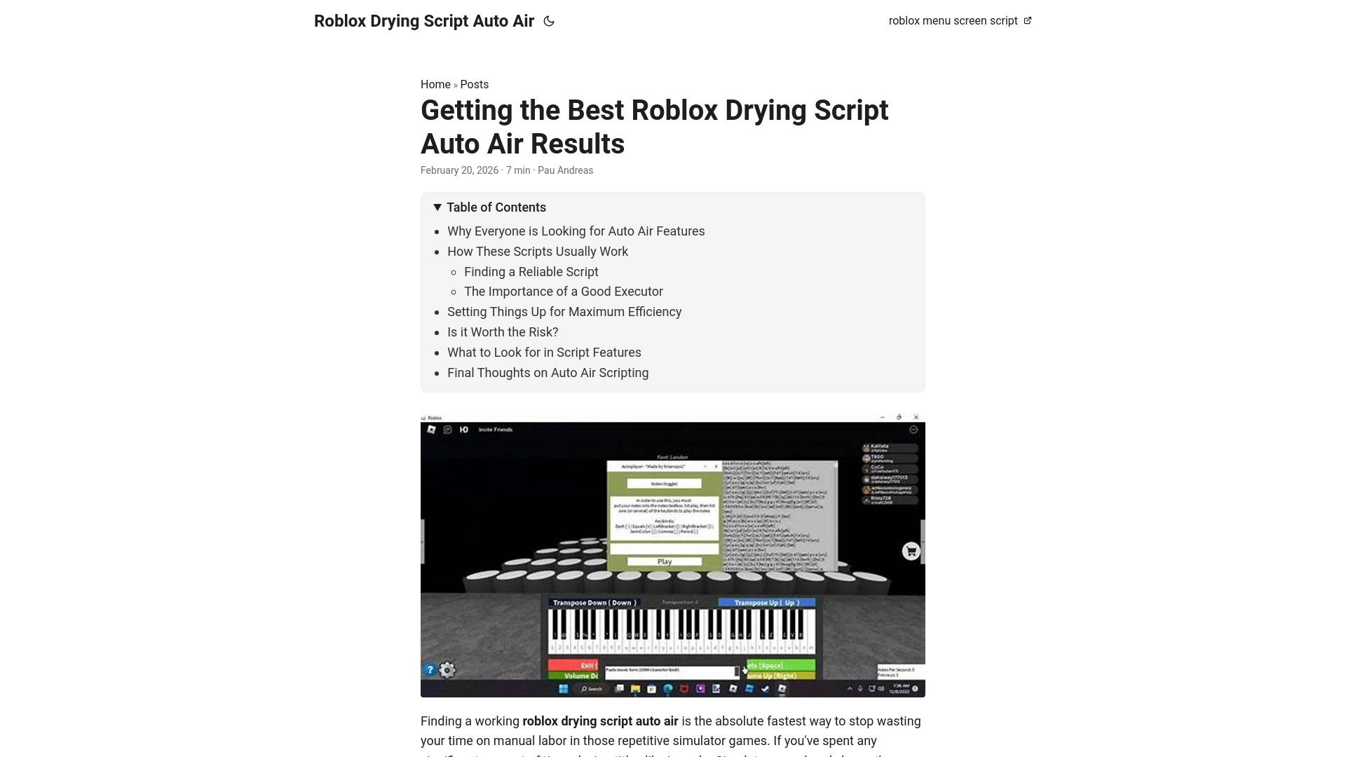 website screenshot of https://roblox-drying-script-auto-air.pages.dev/