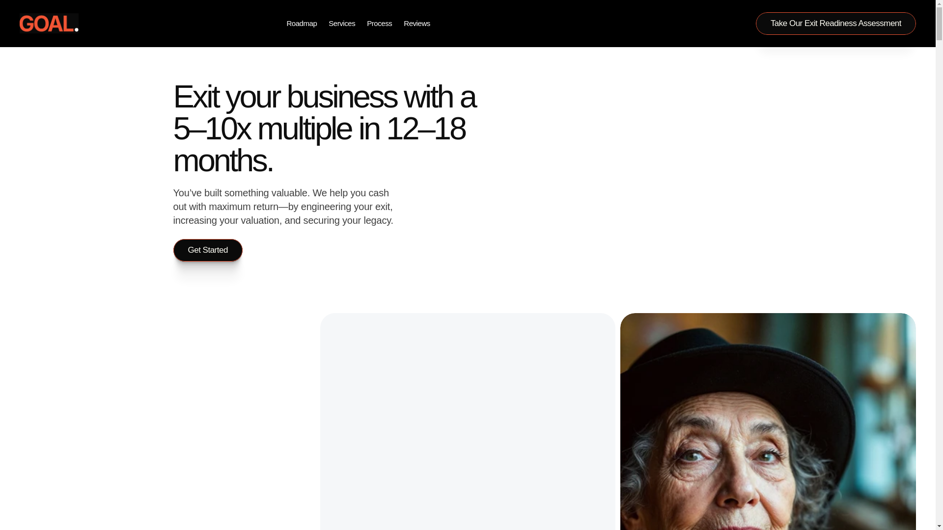 website screenshot of https://growwithgoal.com/