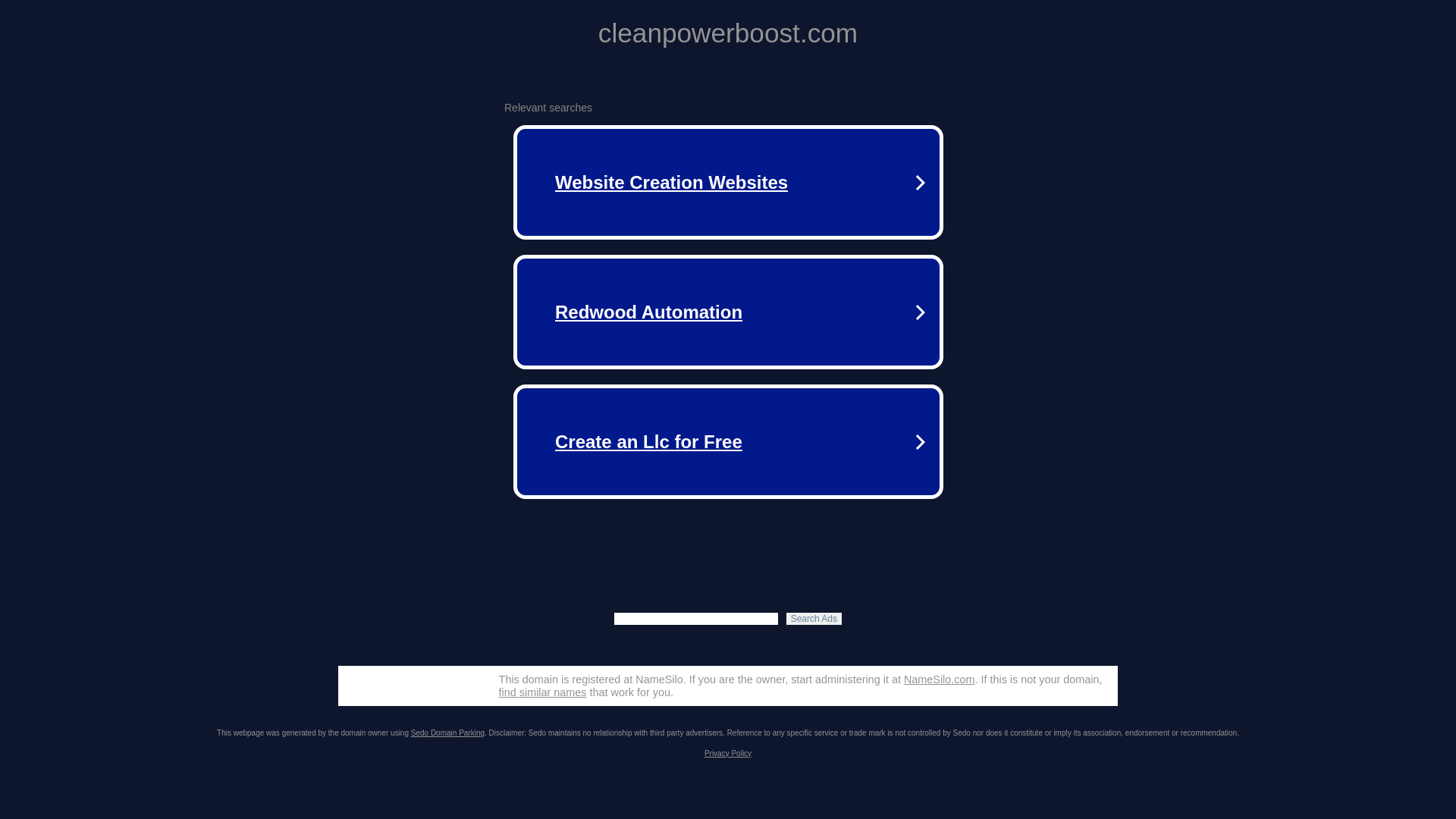 website screenshot of https://cleanpowerboost.com/