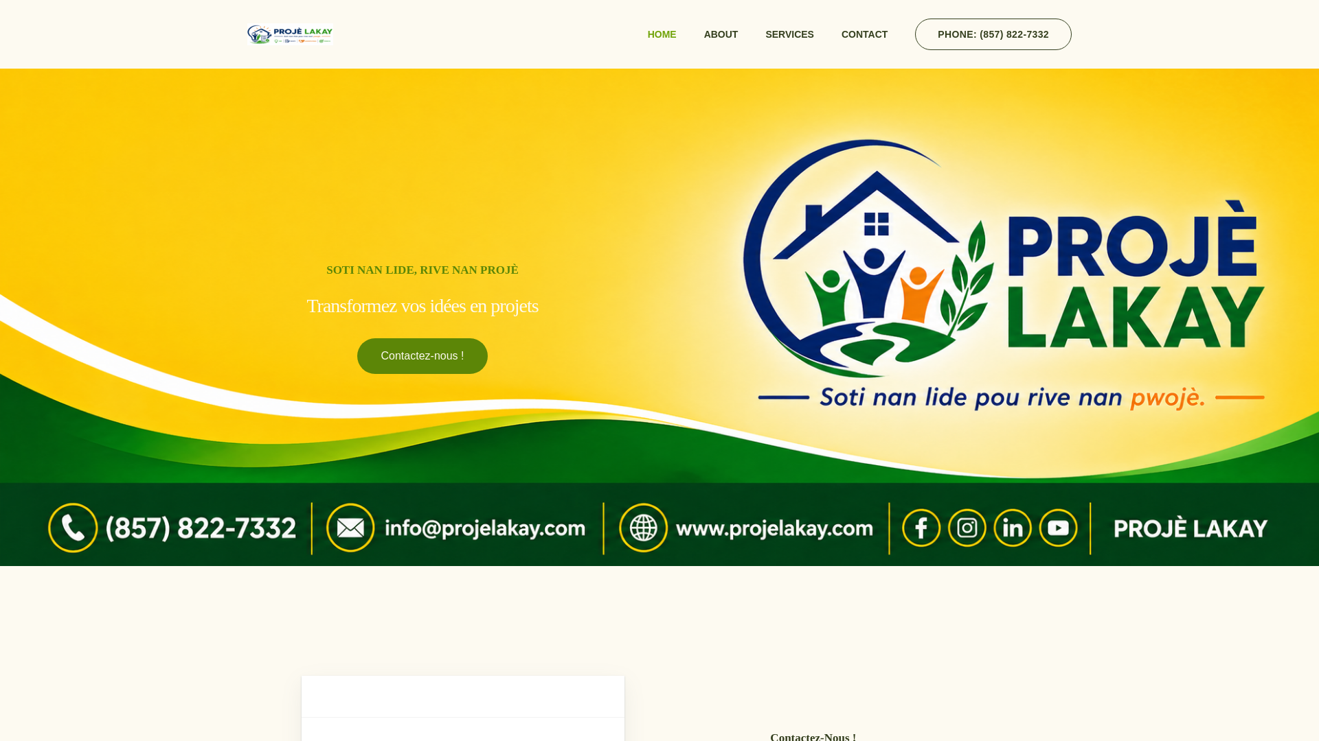 website screenshot of https://projelakay.com/