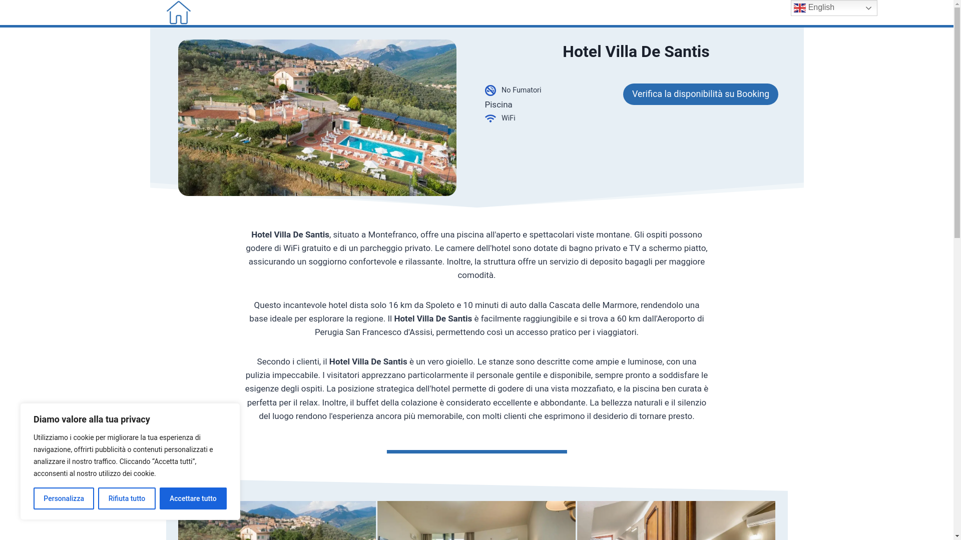 website screenshot of https://hotelvilladesantis.top/