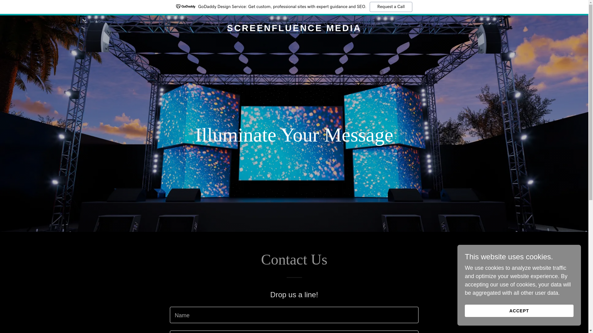 website screenshot of https://screenfluencemedia.com.au/