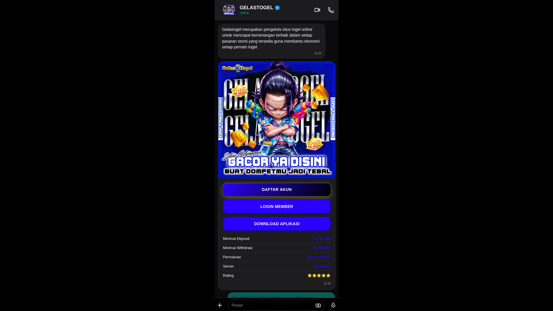 website screenshot of https://anakmudaslot.pages.dev/