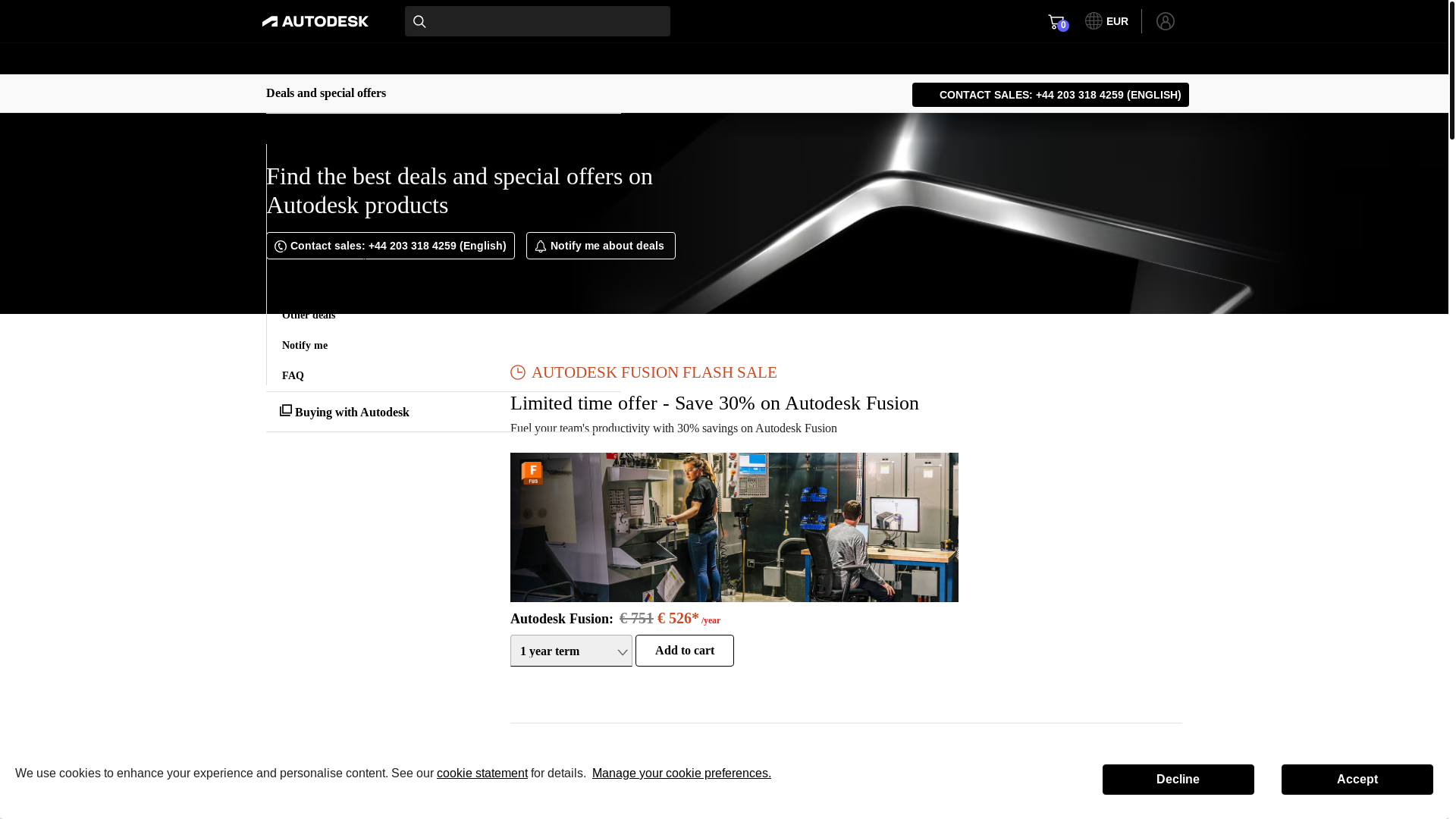 website screenshot of https://autodaesk.com/