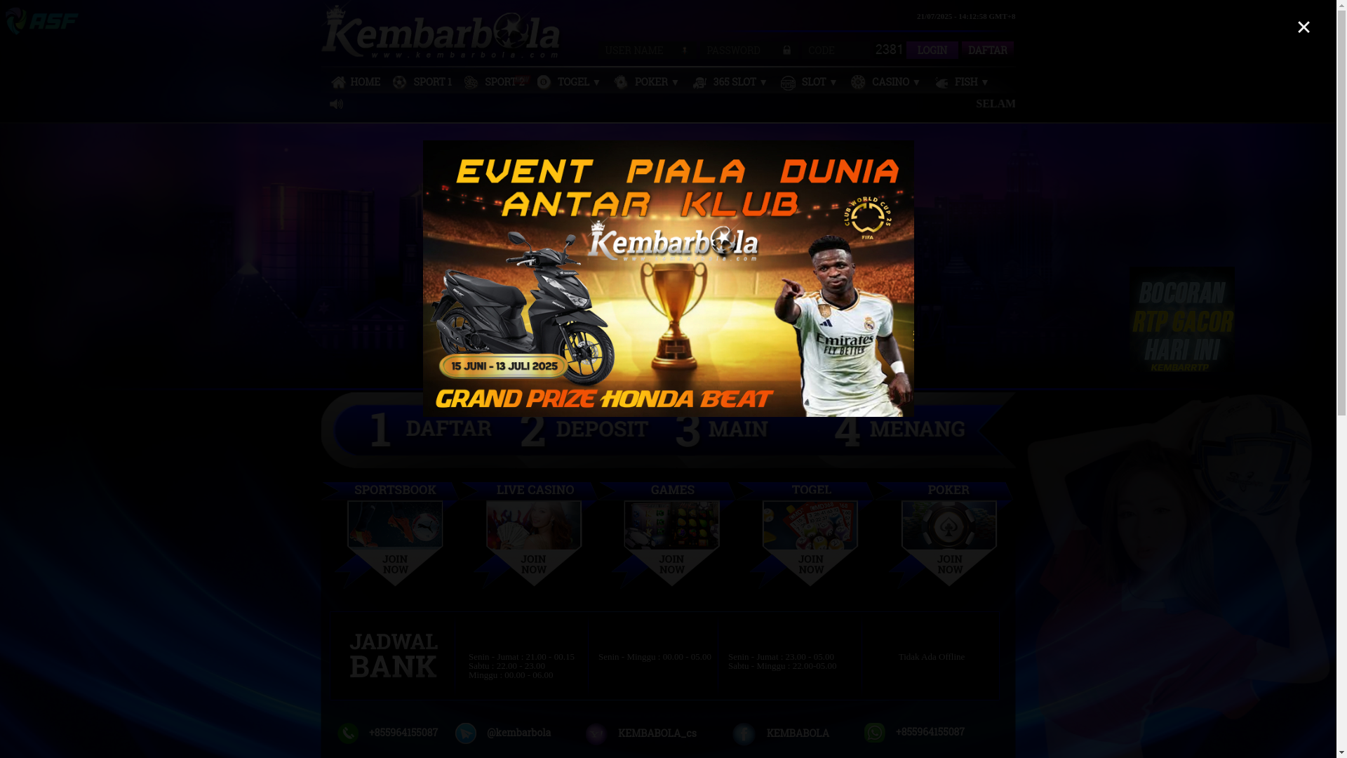 website screenshot of https://ruangkembar.vip/
