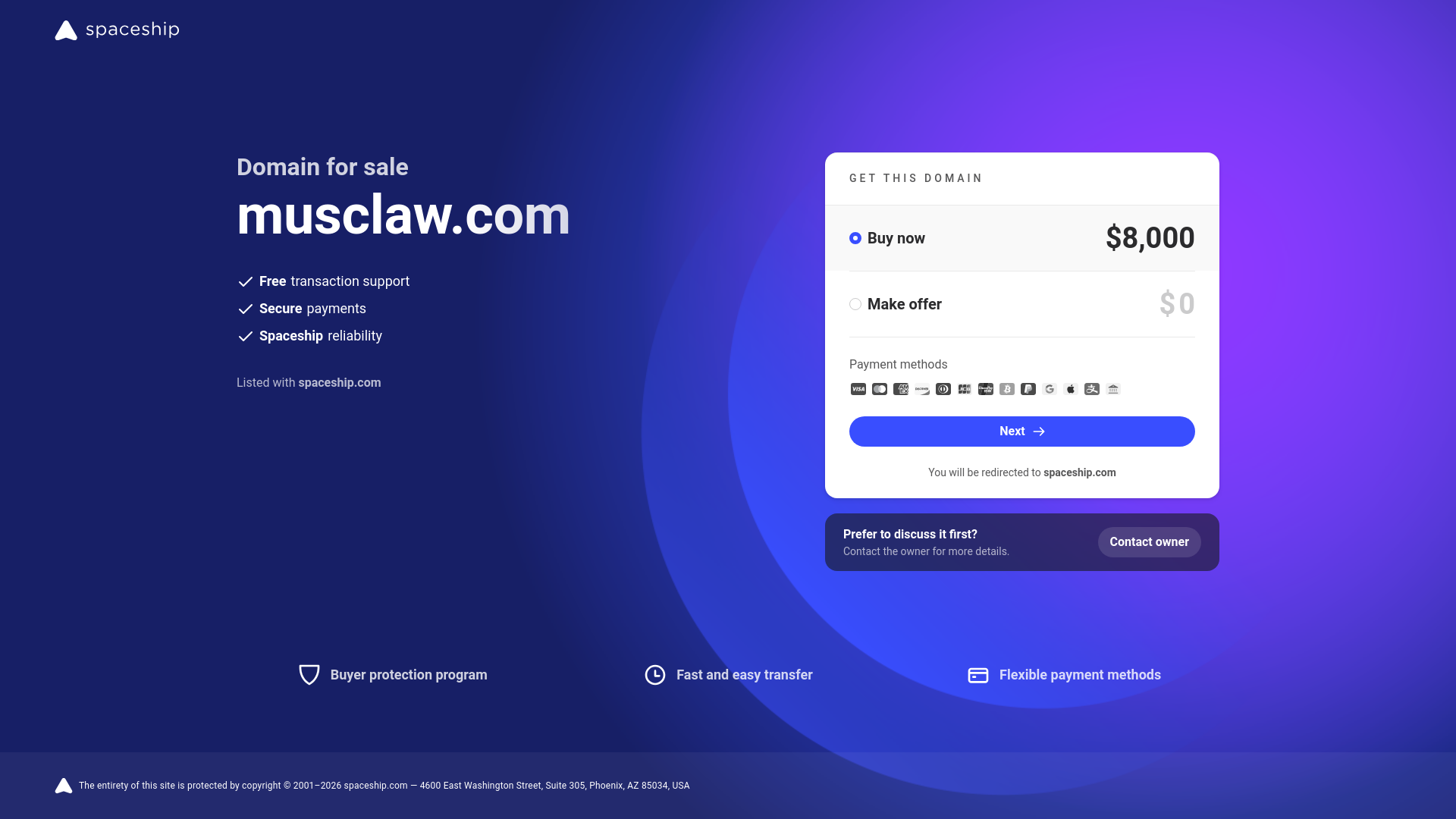 website screenshot of https://musclaw.com/