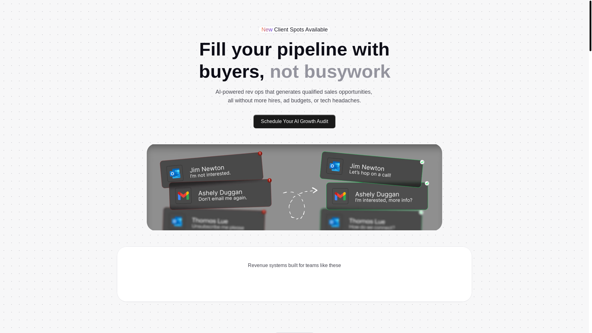 website screenshot of https://windgrovesystems.com/