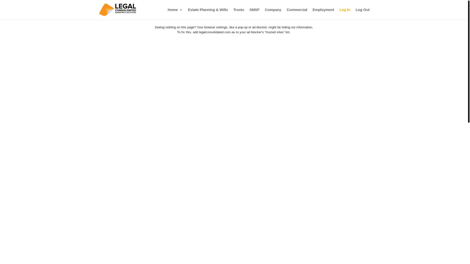 website screenshot of https://legalconsolidated.com.au/log-on/