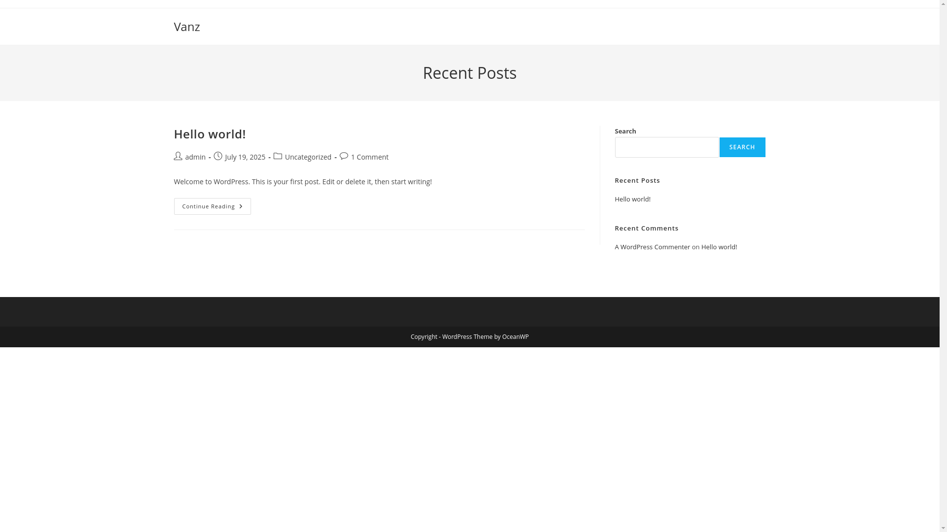website screenshot of https://vanzbradbury.com/