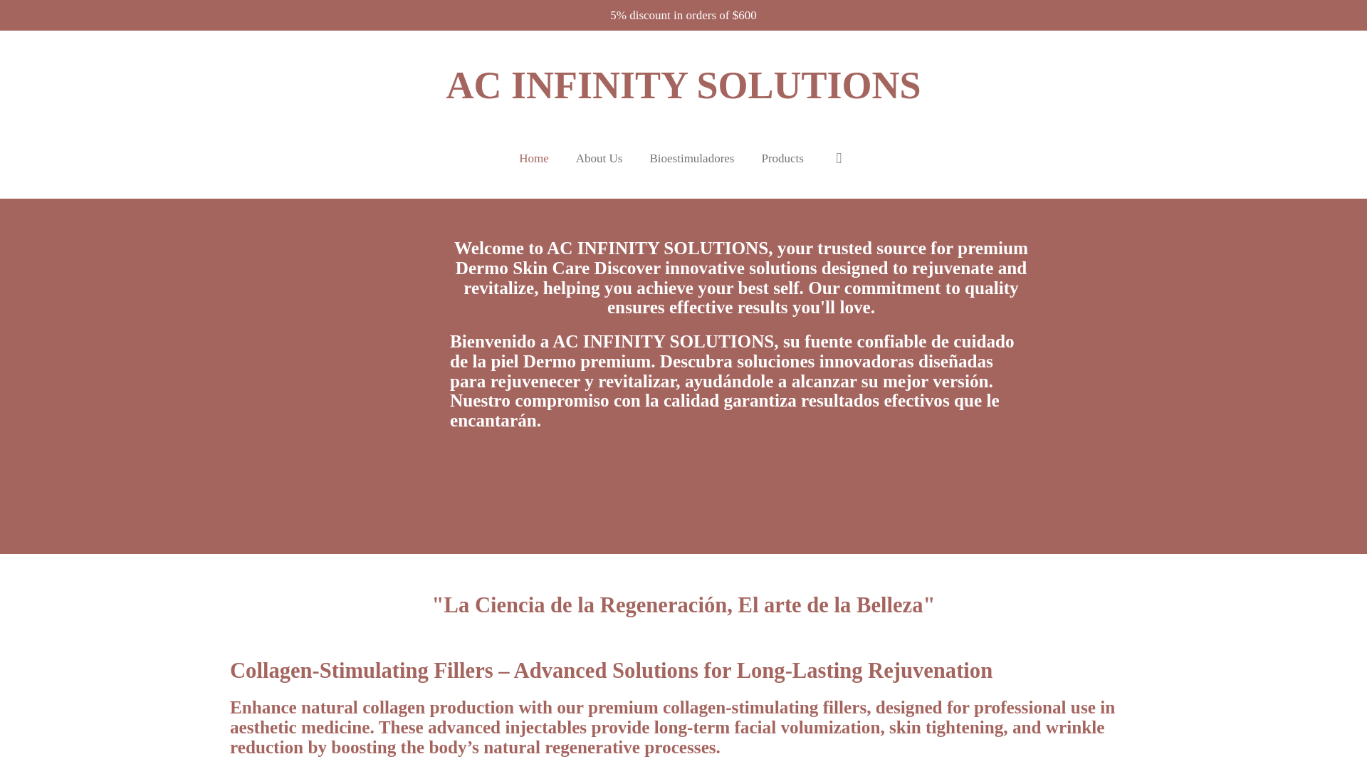website screenshot of https://ac-infinity-solutions.com/