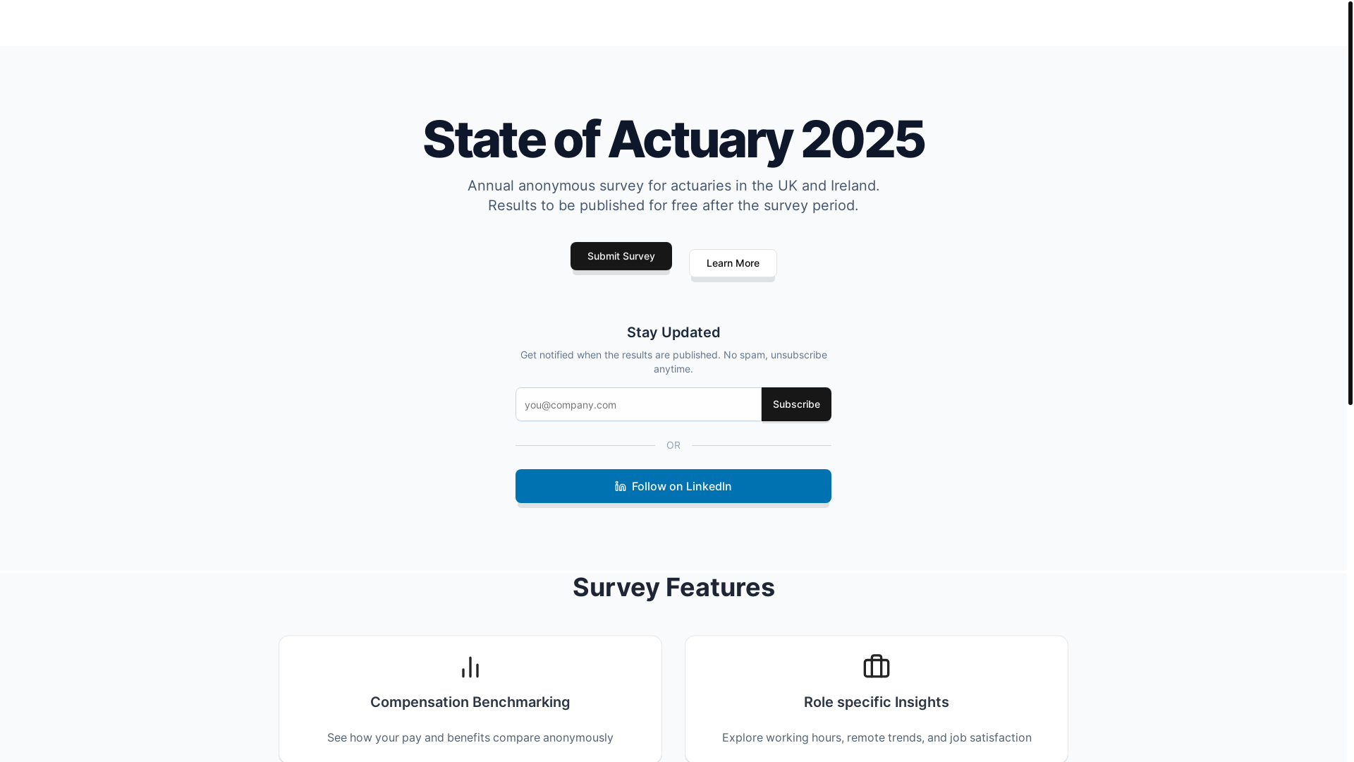 website screenshot of https://2025-actuarialbenchmark.pages.dev/