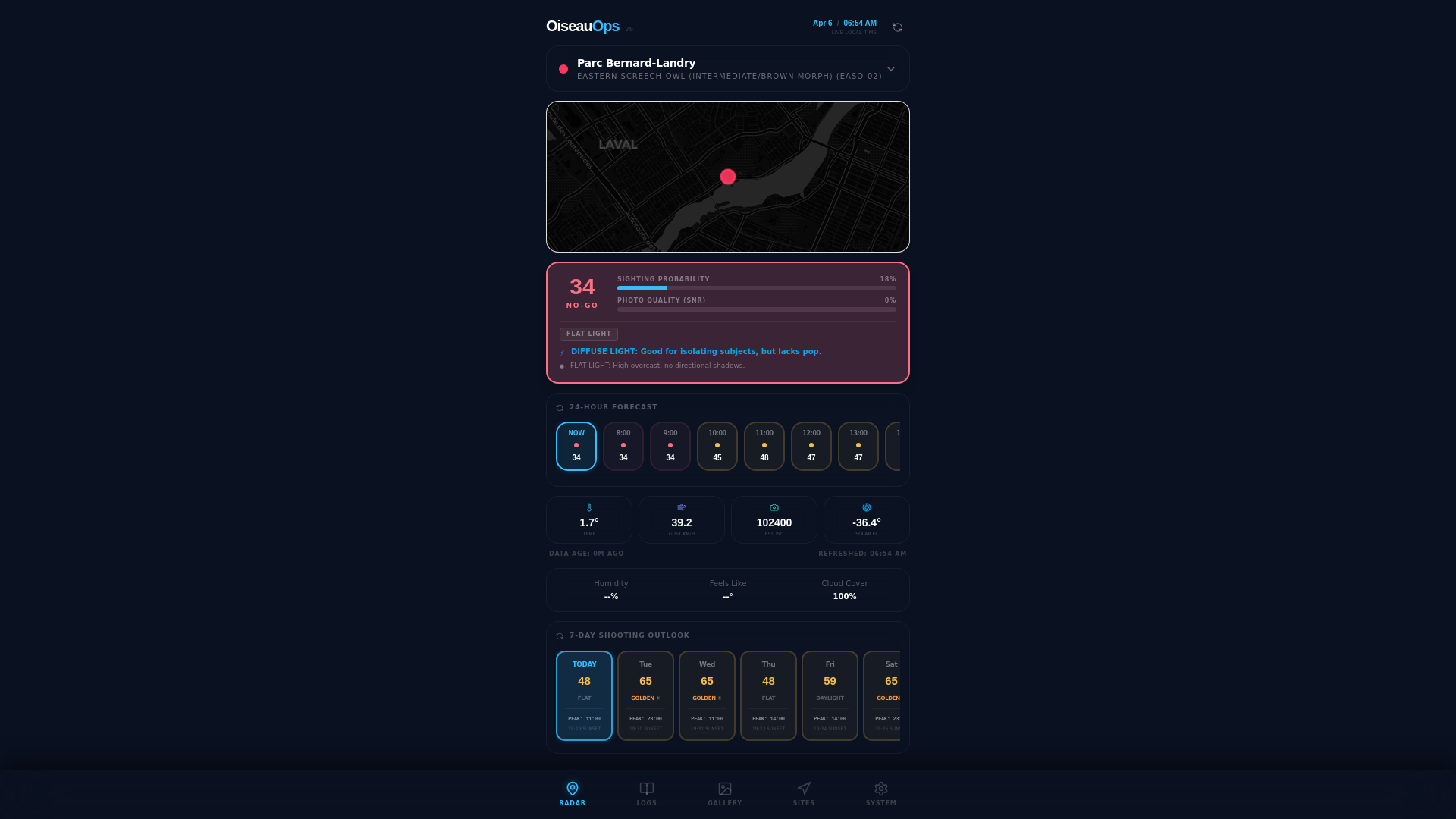 website screenshot of https://oiseauops.com/
