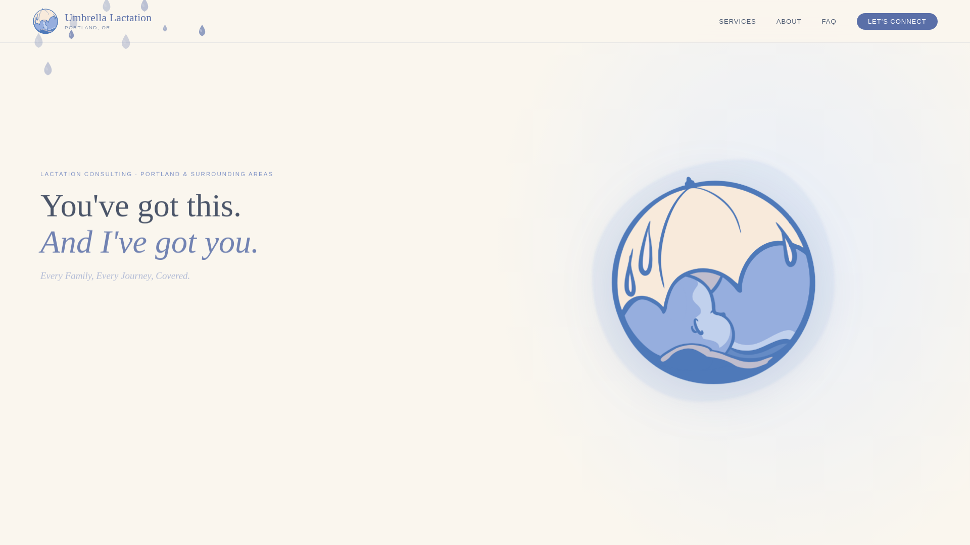 website screenshot of https://umbrellalactation.com/